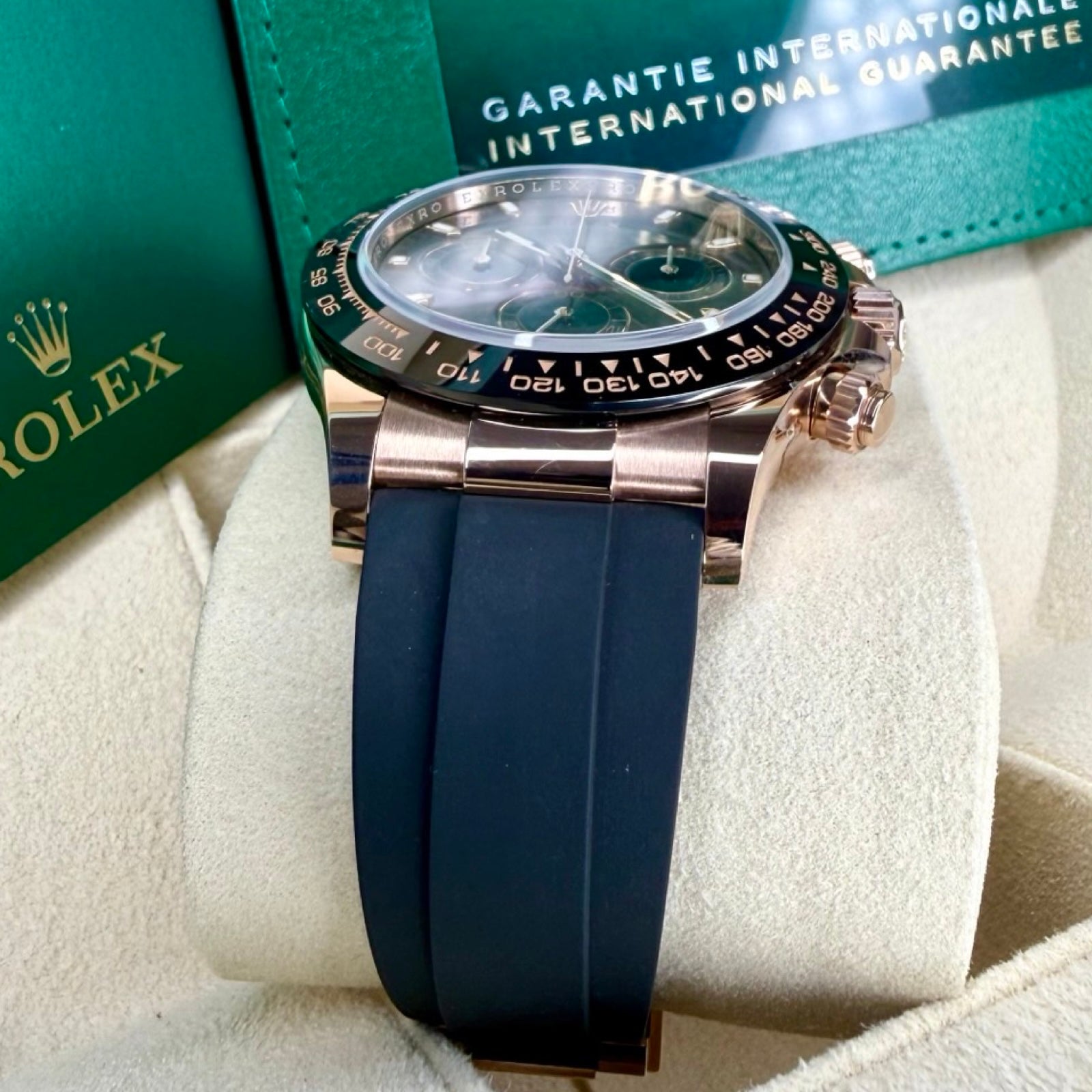 ROLEX DAYTONA OYSTERFLEX ROSÉGOLD 116515LN 12/2022 NEU FULLSET