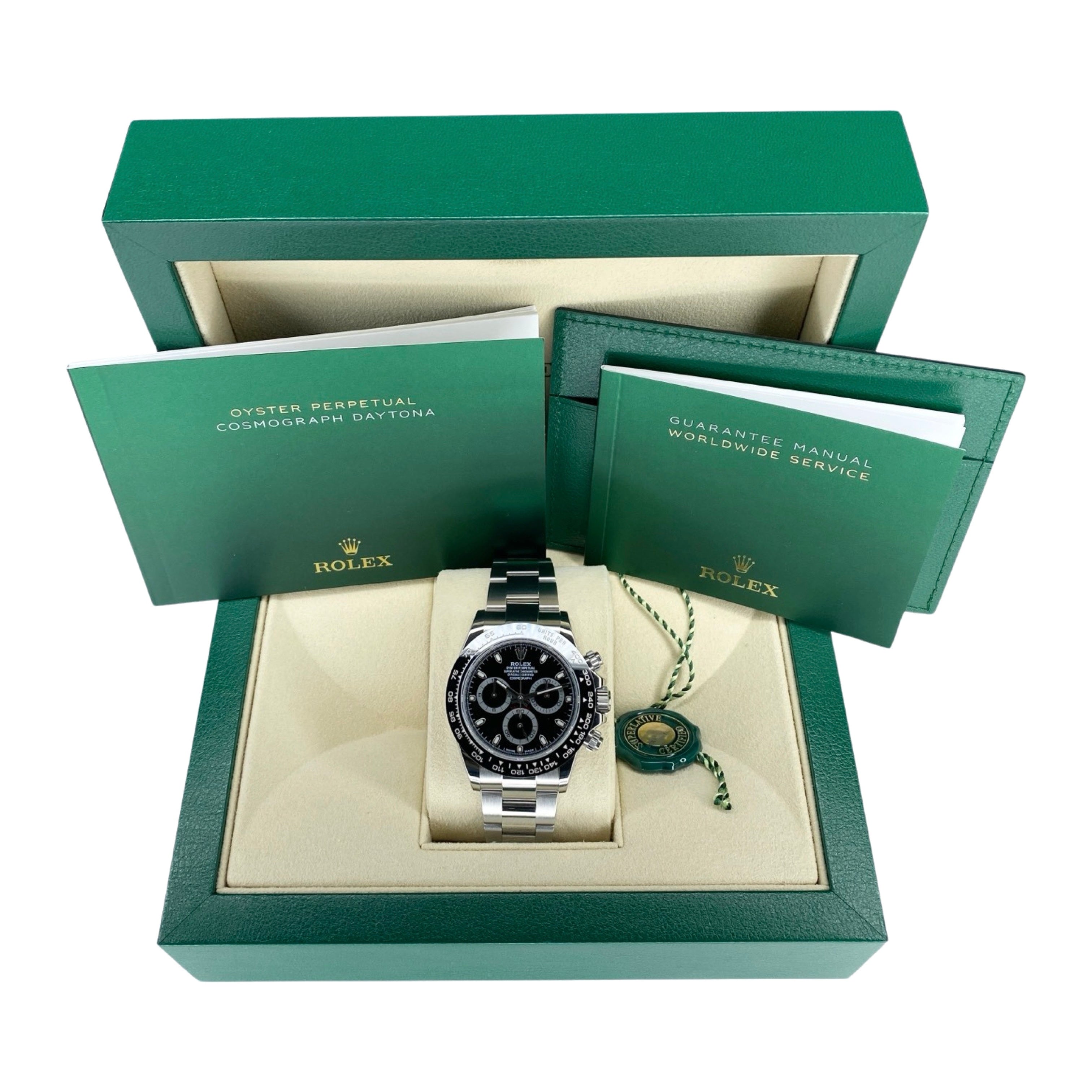 ROLEX DAYTONA 116500LN BLACK 2022 NEW FULLSET