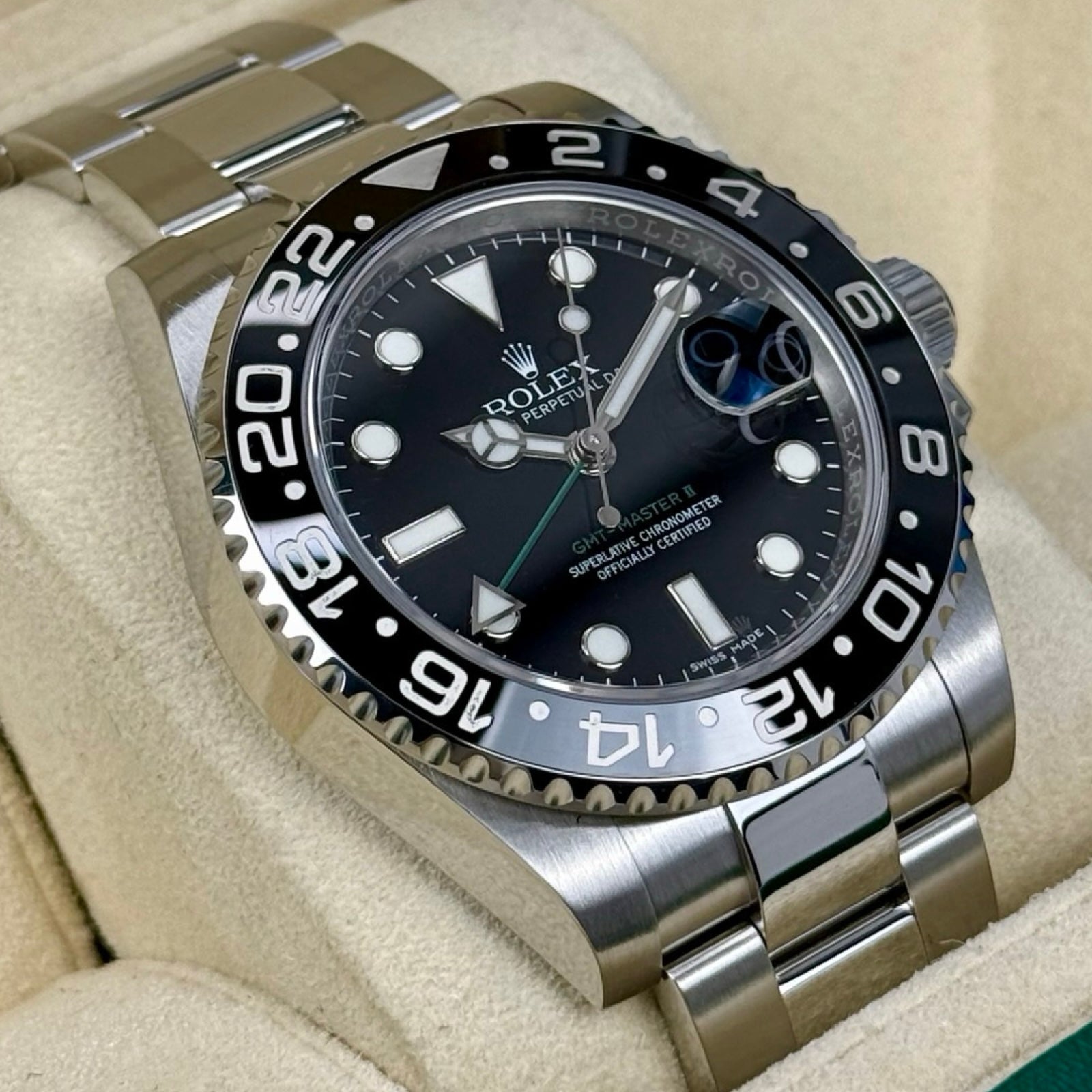 ROLEX GMT-MASTER II 116710LN 11/2016 LC100 TOP ZUSTAND FULLSET