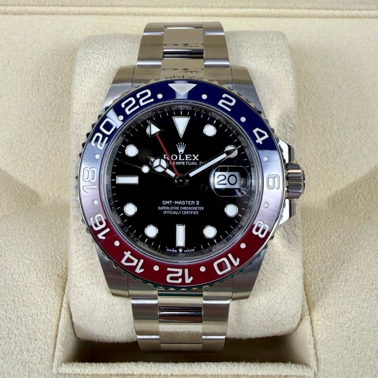 ROLEX GMT-MASTER II PEPSI 126710BLRO OYSTER 08/2024 NEW FULLSET