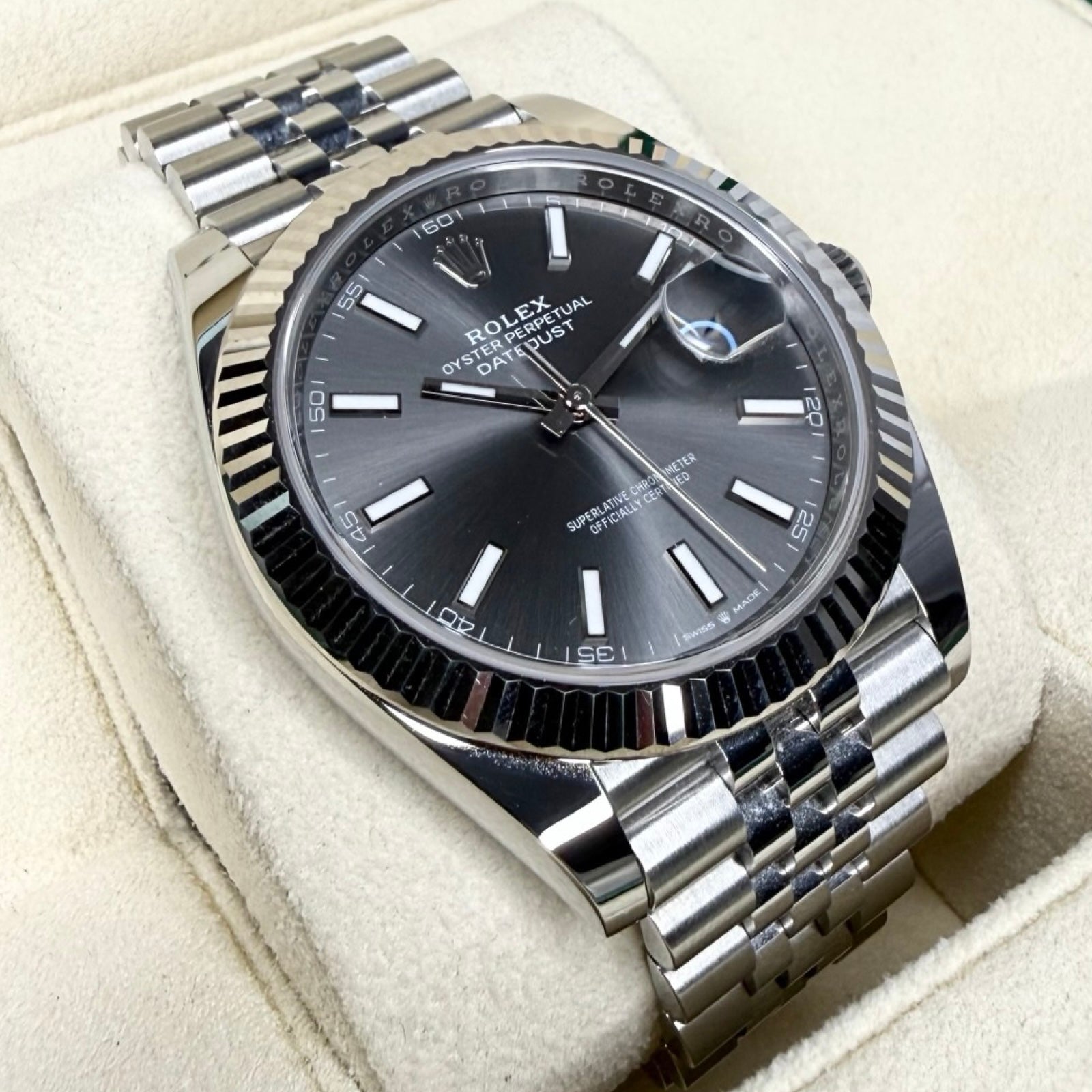 ROLEX DATEJUST 41 126334 2023 AZZURO FULL SET