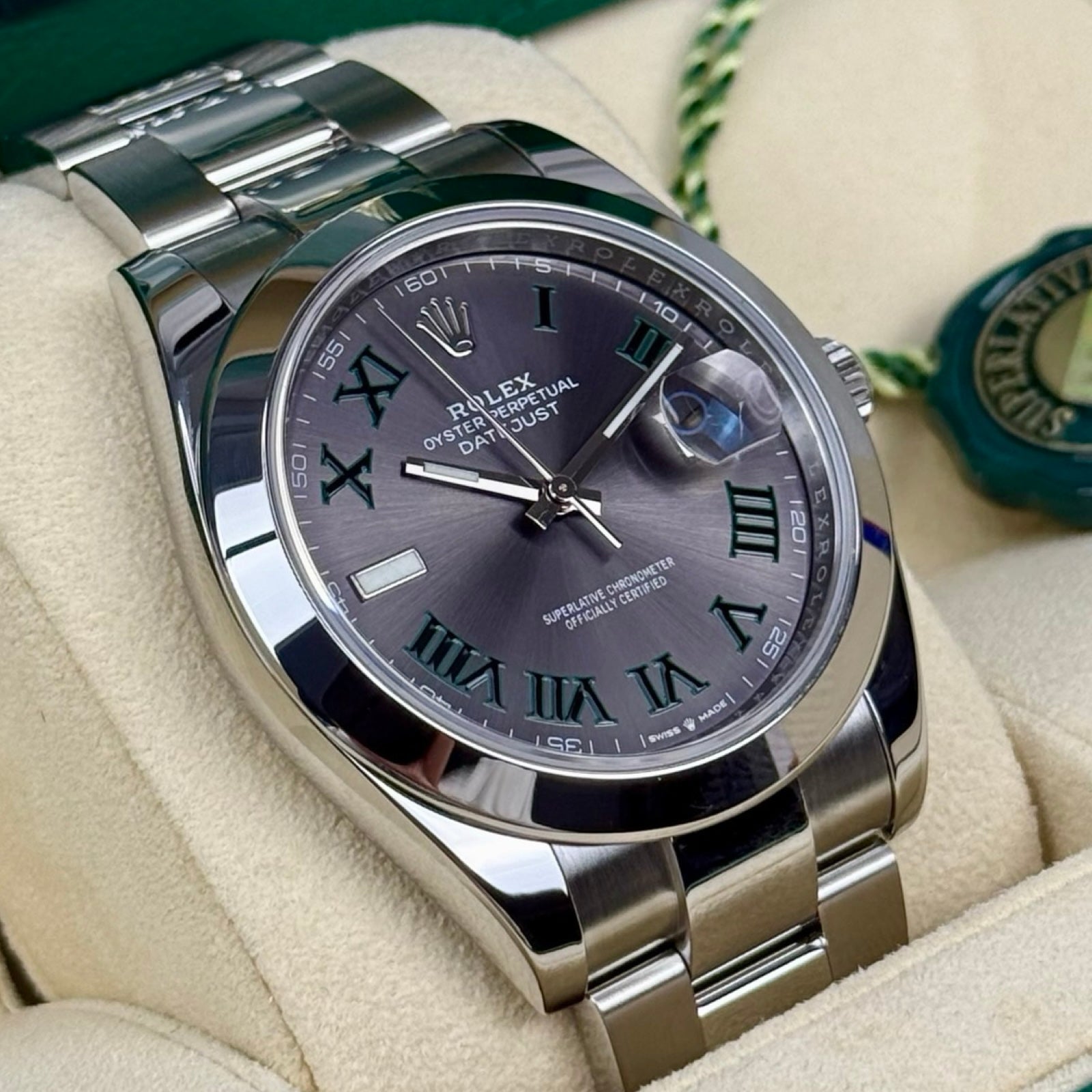 ROLEX DATEJUST 41 126334 2023 AZZURO FULL SET