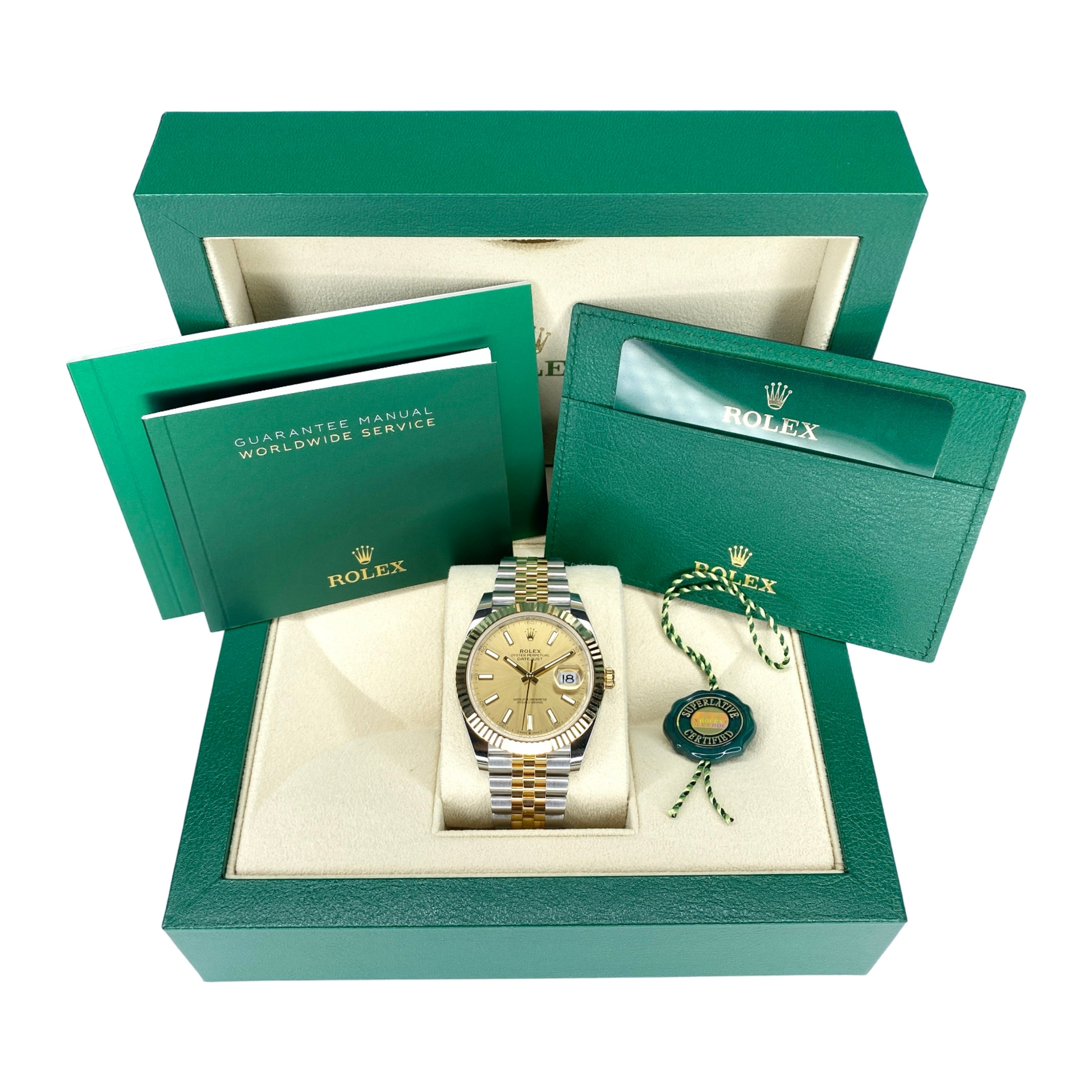 ROLEX DATEJUST 41 126334 2023 AZZURO FULL SET