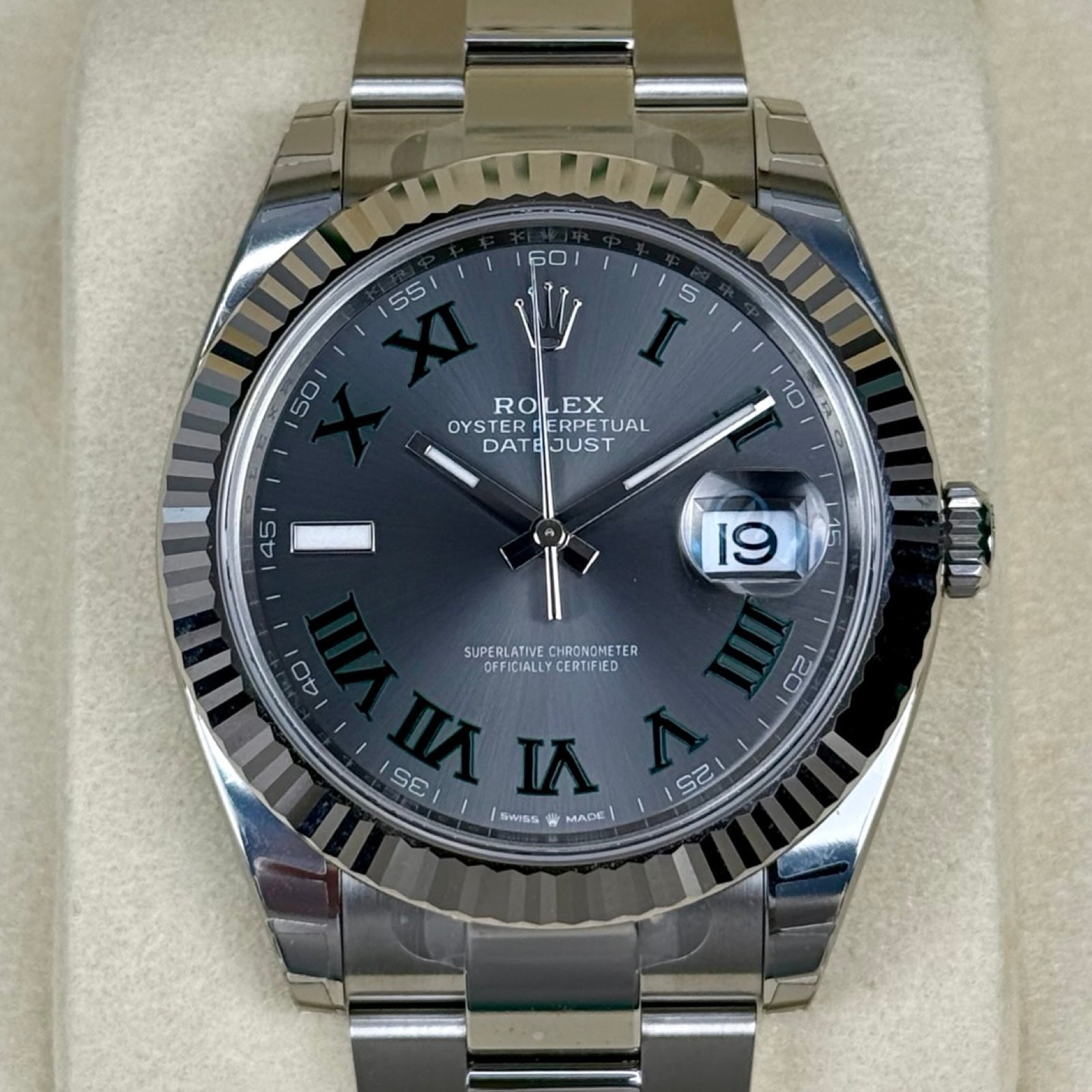 ROLEX DATEJUST 41 126334 OYSTER WIMBLEDON 01/2026 NEU FULLSET
