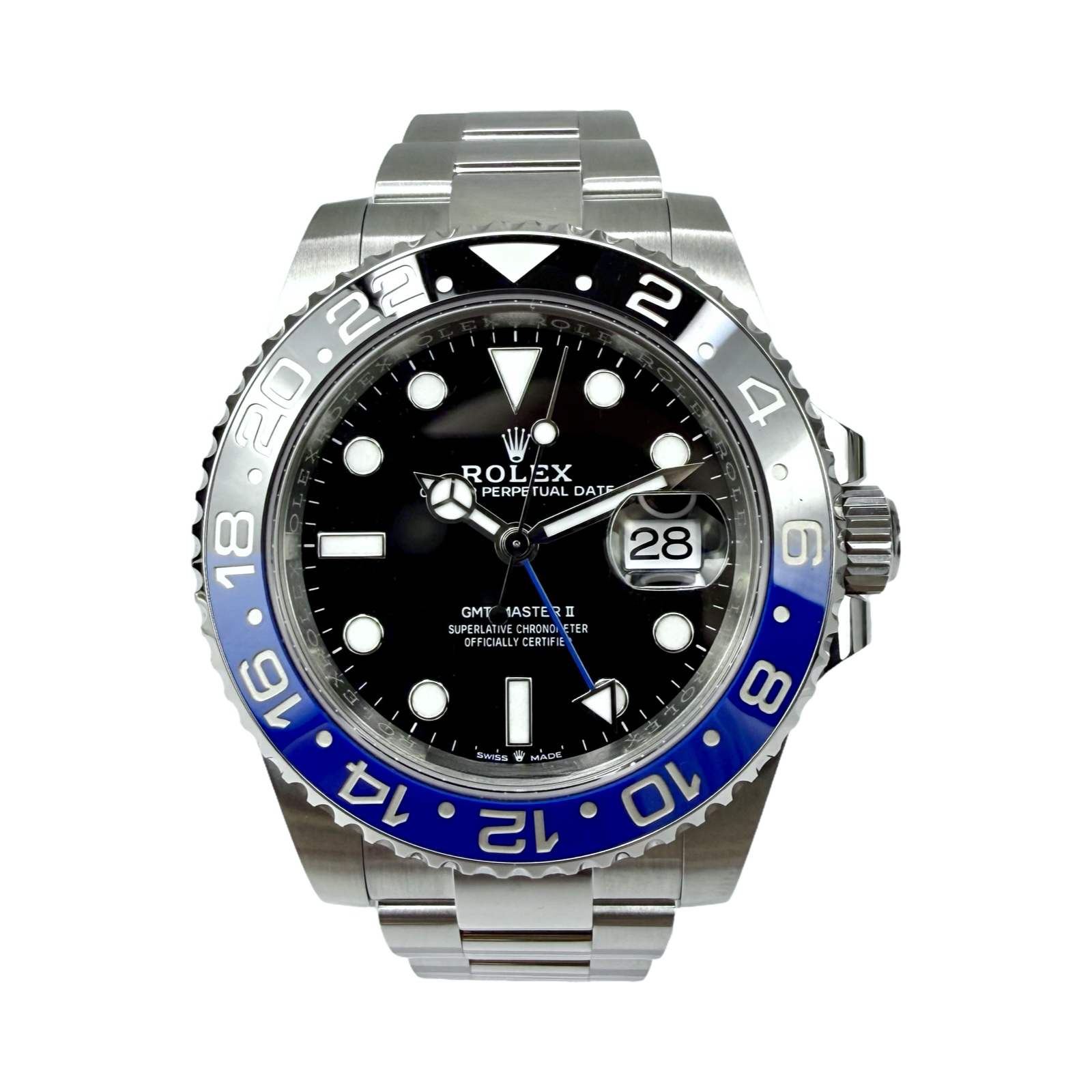 ROLEX GMT-MASTER II 126710BLNR BATMAN 12/2025 NEW FULLSET