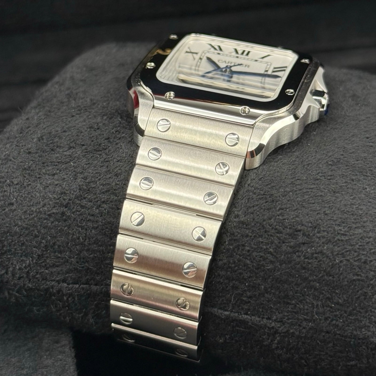 CARTIER SANTOS DE CARTIER WSSA0029 MEDIUM WEISS 01/2026 LC100 NEU FULLSET