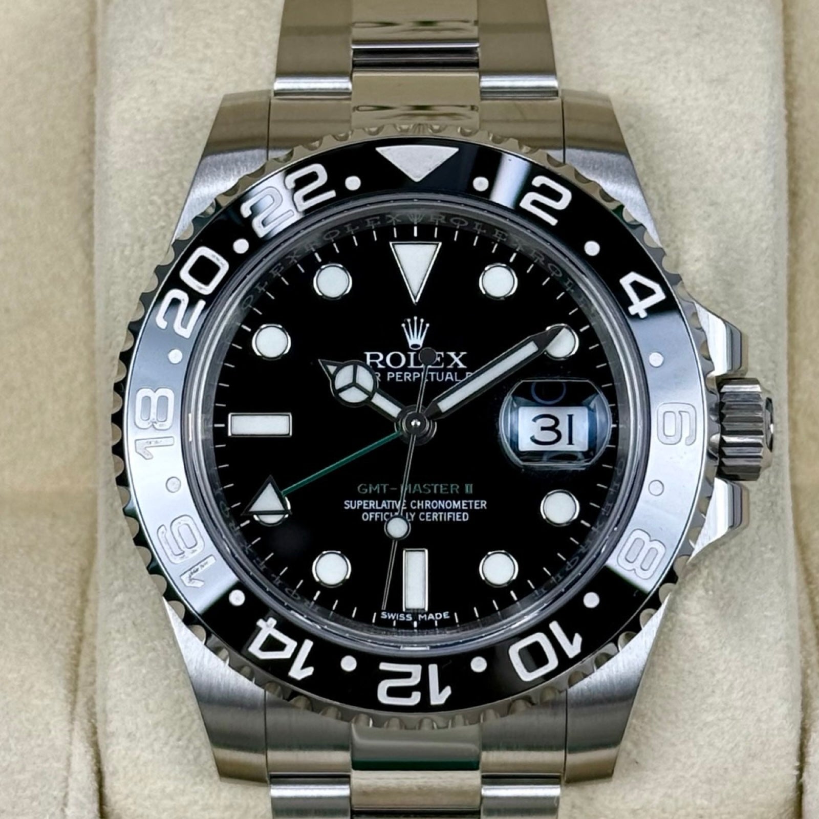 ROLEX GMT-MASTER II 116710LN 11/2016 LC100 TOP ZUSTAND FULLSET