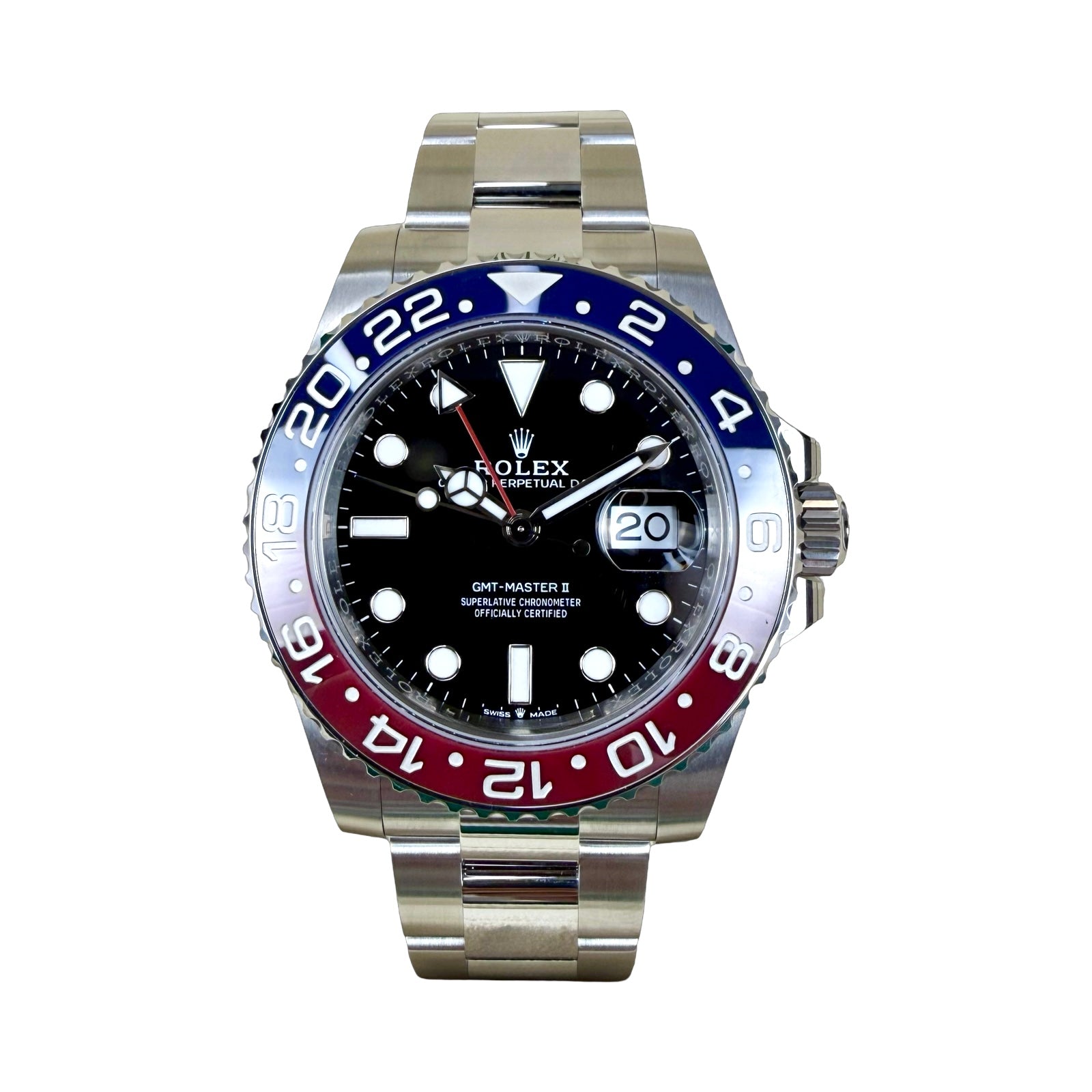 ROLEX GMT-MASTER II PEPSI 126710BLRO OYSTER 08/2024 NEW FULLSET