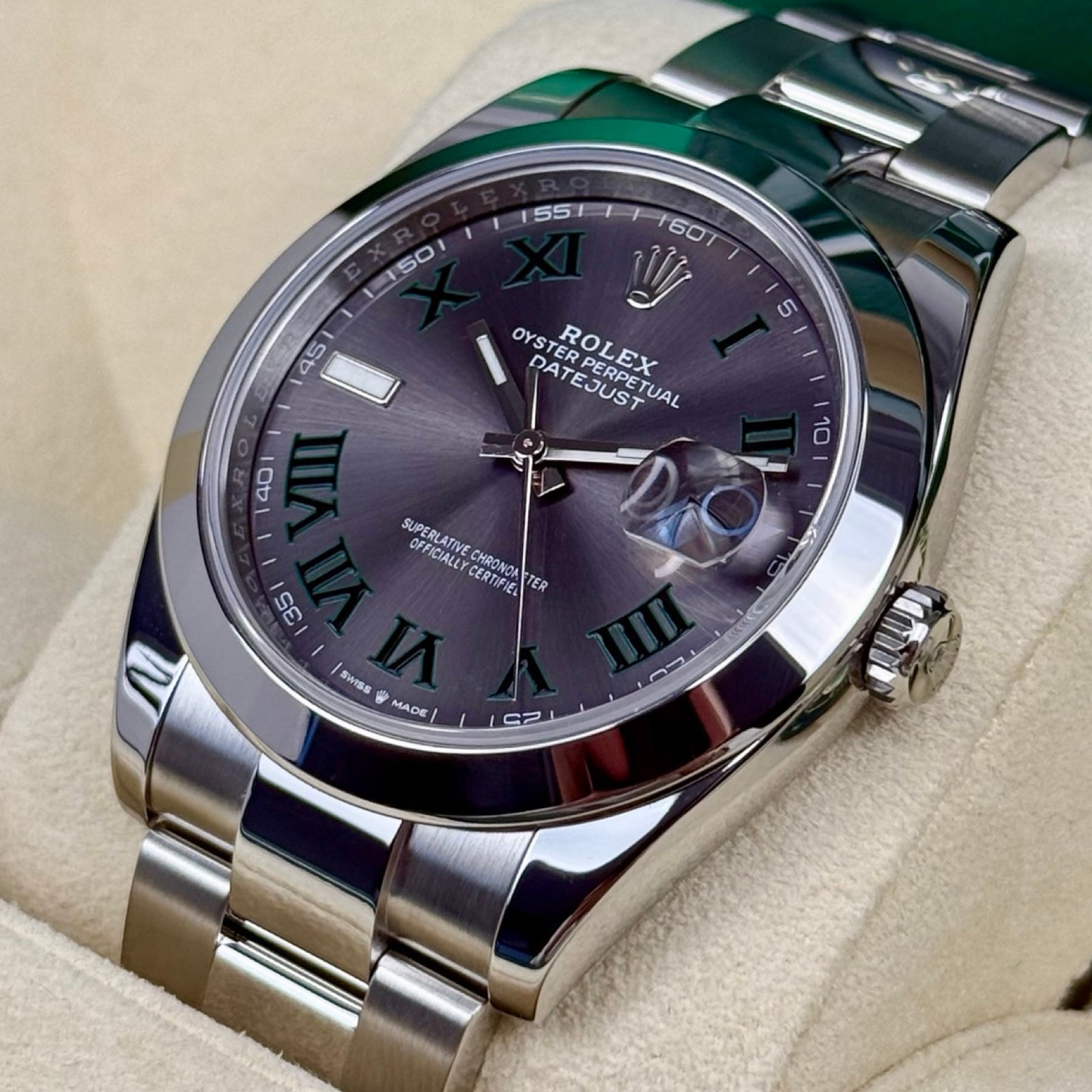 ROLEX DATEJUST 41 126334 2023 AZZURO FULL SET