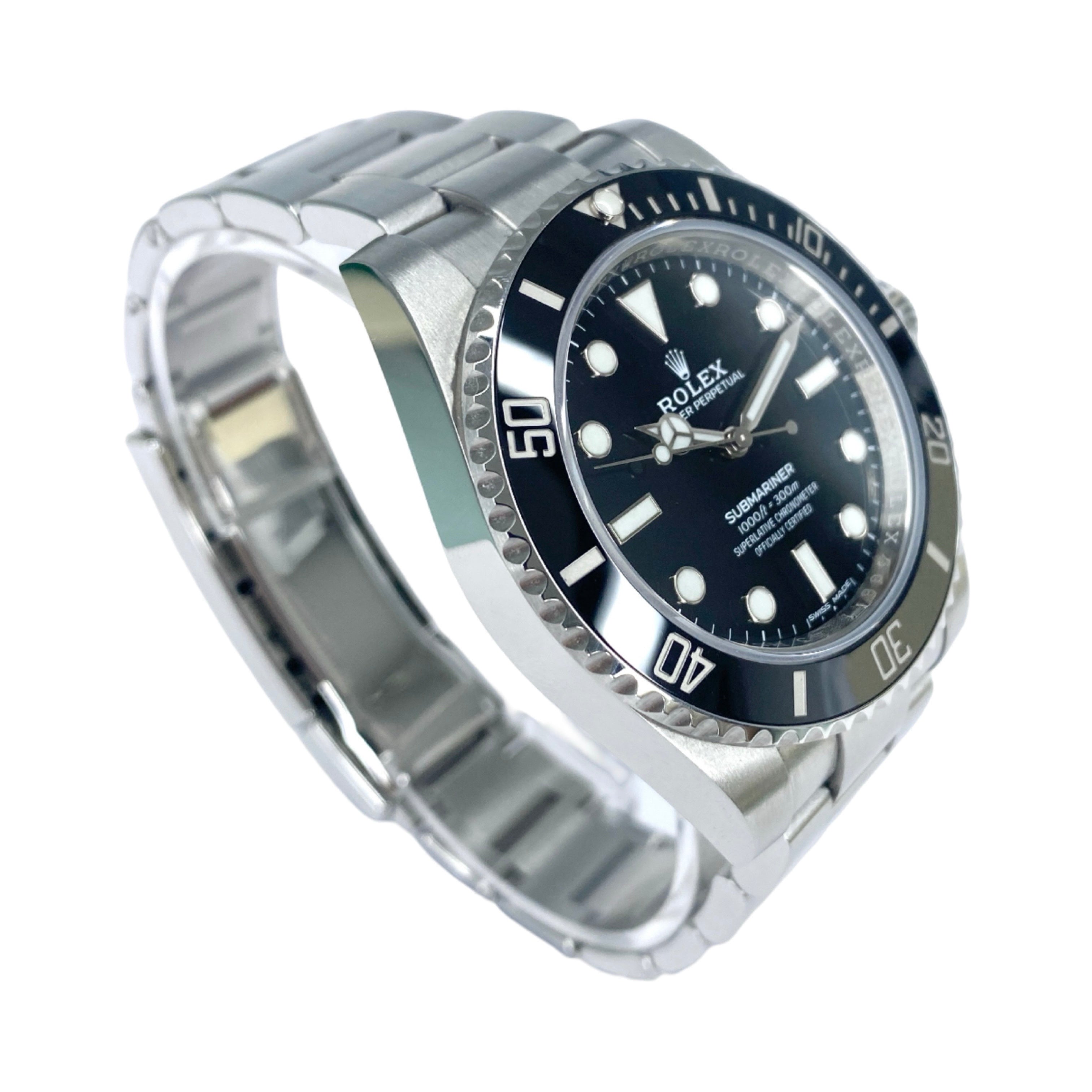 ROLEX SUBMARINER NO DATE 114060 2019 LC100 FULLSET