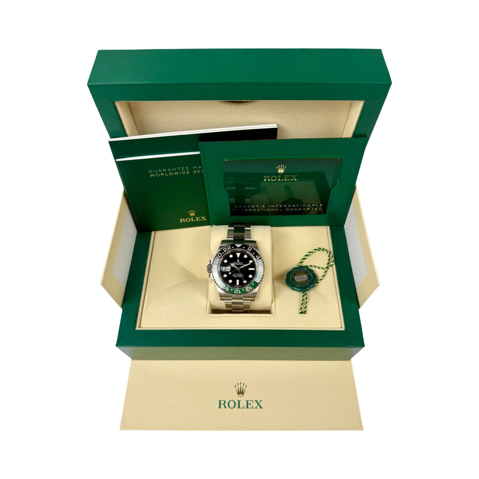 ROLEX GMT-MASTER II SPRITE 126720VTNR OYSTER 08/2024 NEU FULLSET