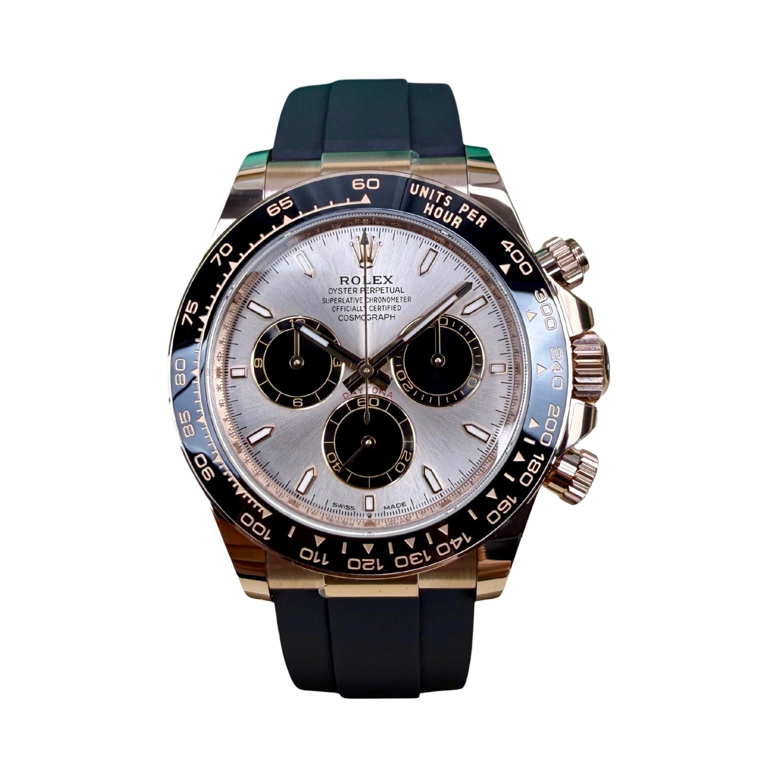 ROLEX DAYTONA OYSTERFLEX ROSÉGOLD SUNDUST 126515LN 07/2025 NEU FULLSET