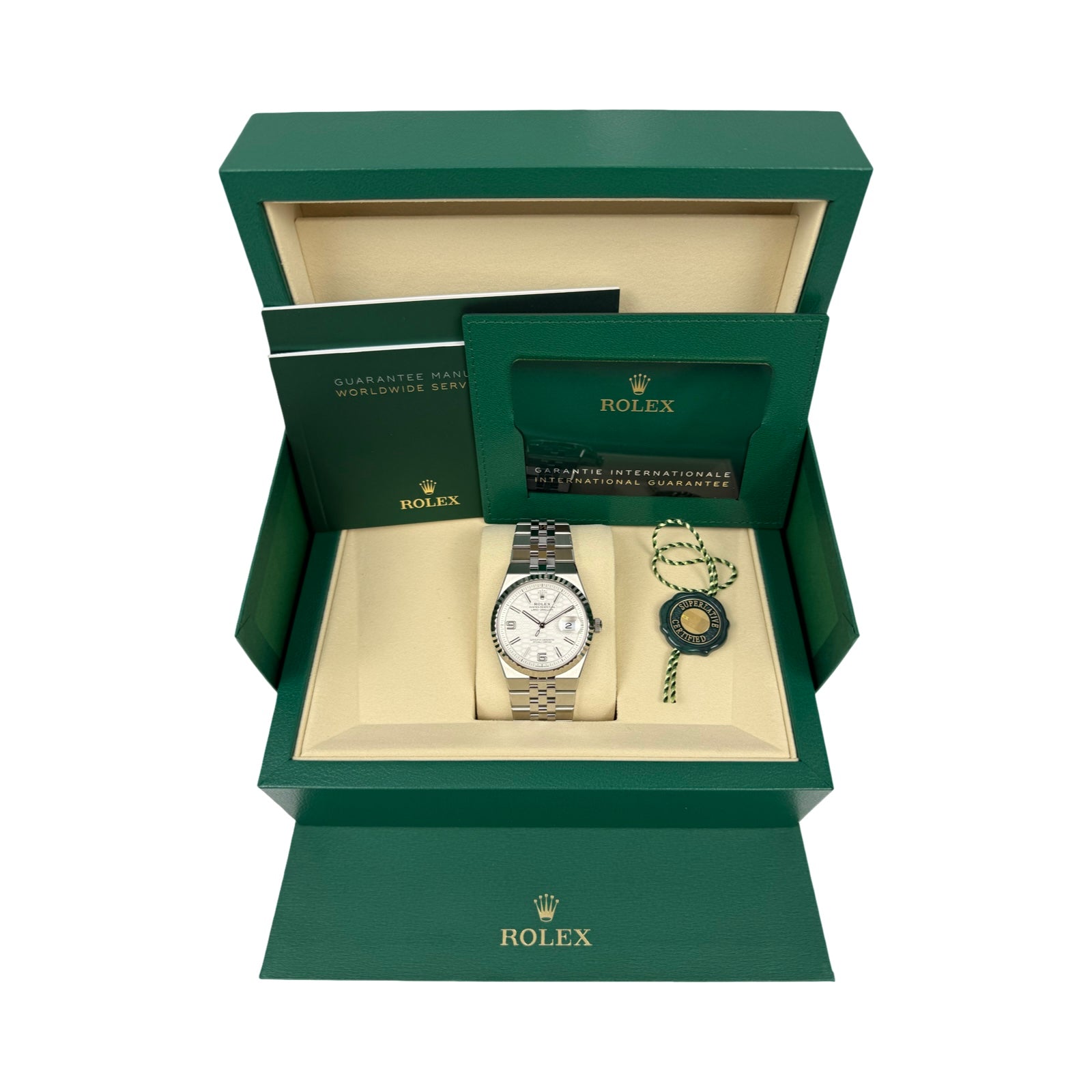 ROLEX LAND-DWELLER 36 STAHL 127234 03/2026 LC100 NEU FULLSET