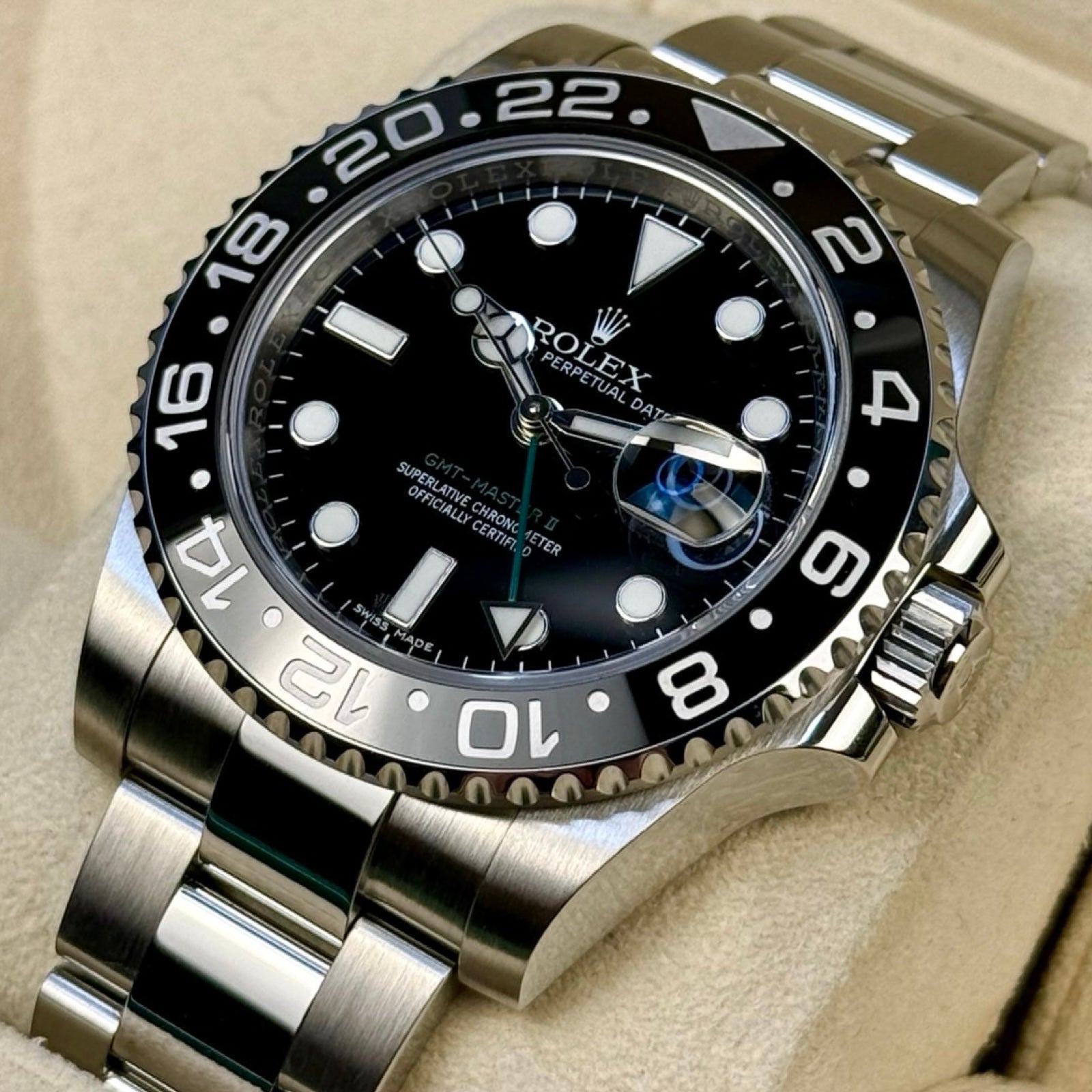 ROLEX GMT-MASTER II 116710LN 11/2016 LC100 TOP ZUSTAND FULLSET