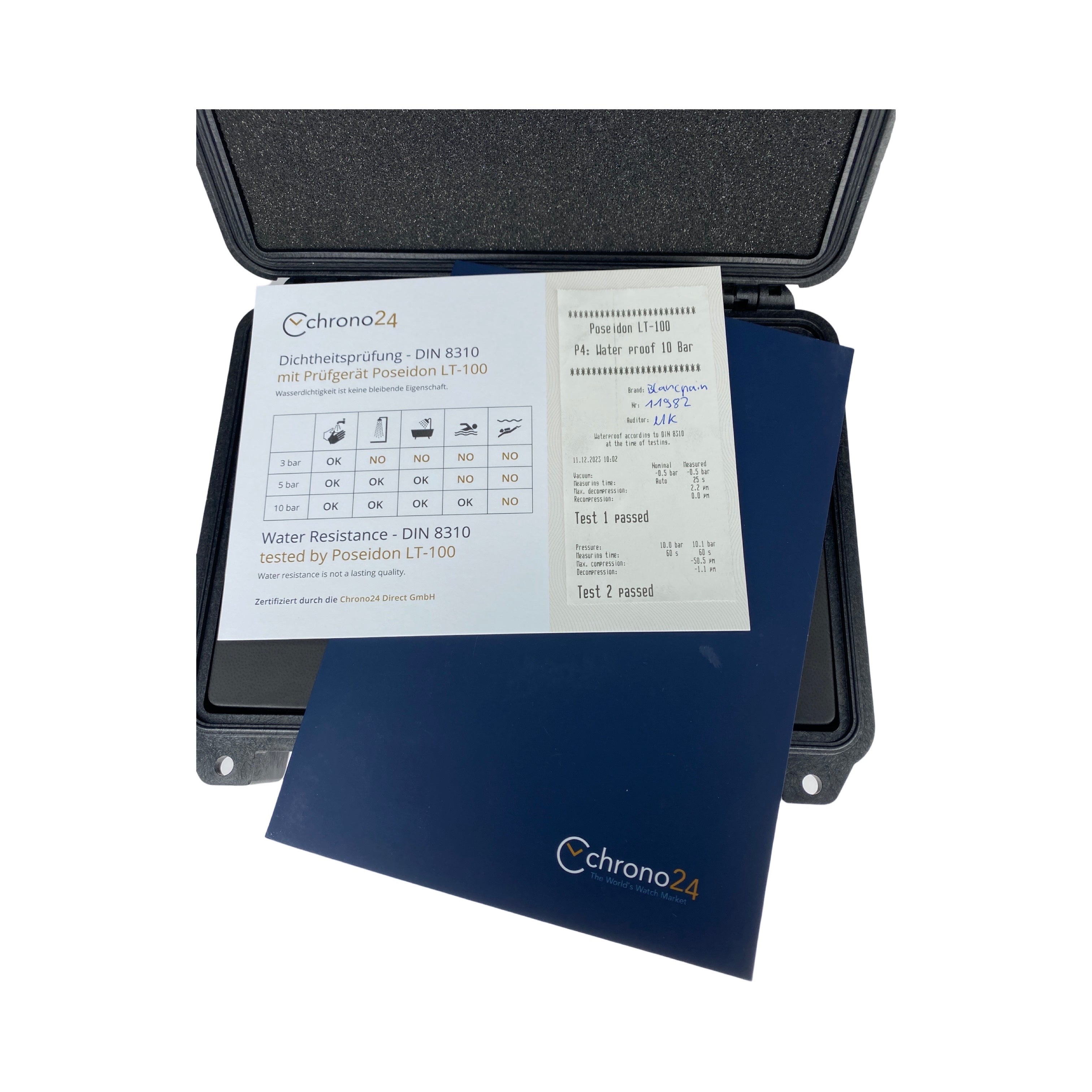 BLANCPAIN FIFTY FATHOMS BATHYSCAPHE 5000-1110-NABA 09/2022 FULLSET