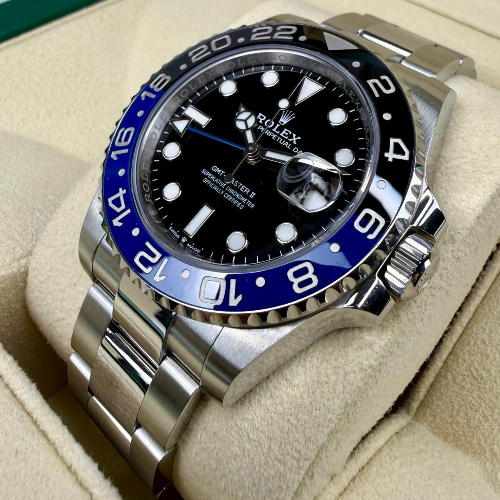 ROLEX GMT-MASTER II 126710BLNR BATMAN 09/2024 FULLSET