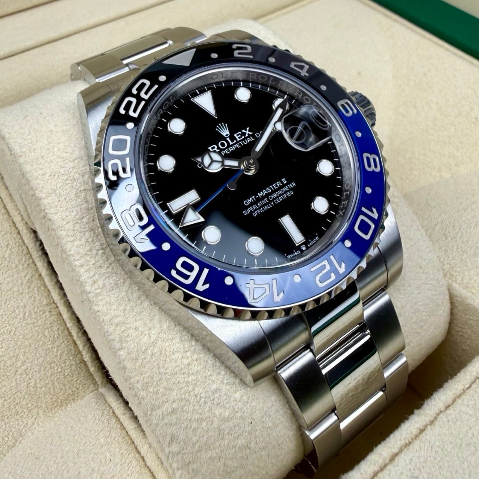 ROLEX GMT-MASTER II 126710BLNR BATMAN 09/2024 FULLSET
