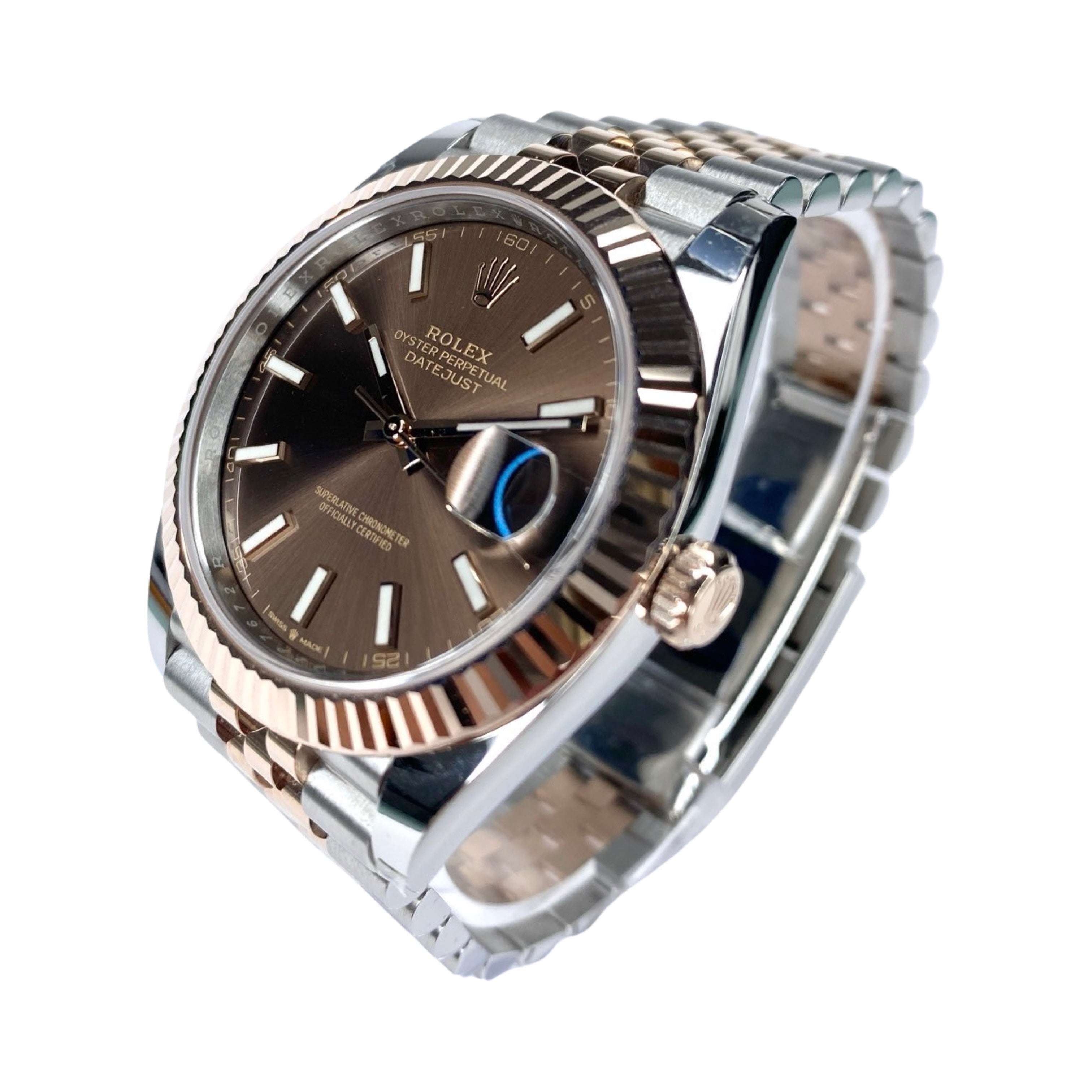 ROLEX DATEJUST 41 126331 STAHL/EVEROSE 09/2024 NEU FULLSET LC100