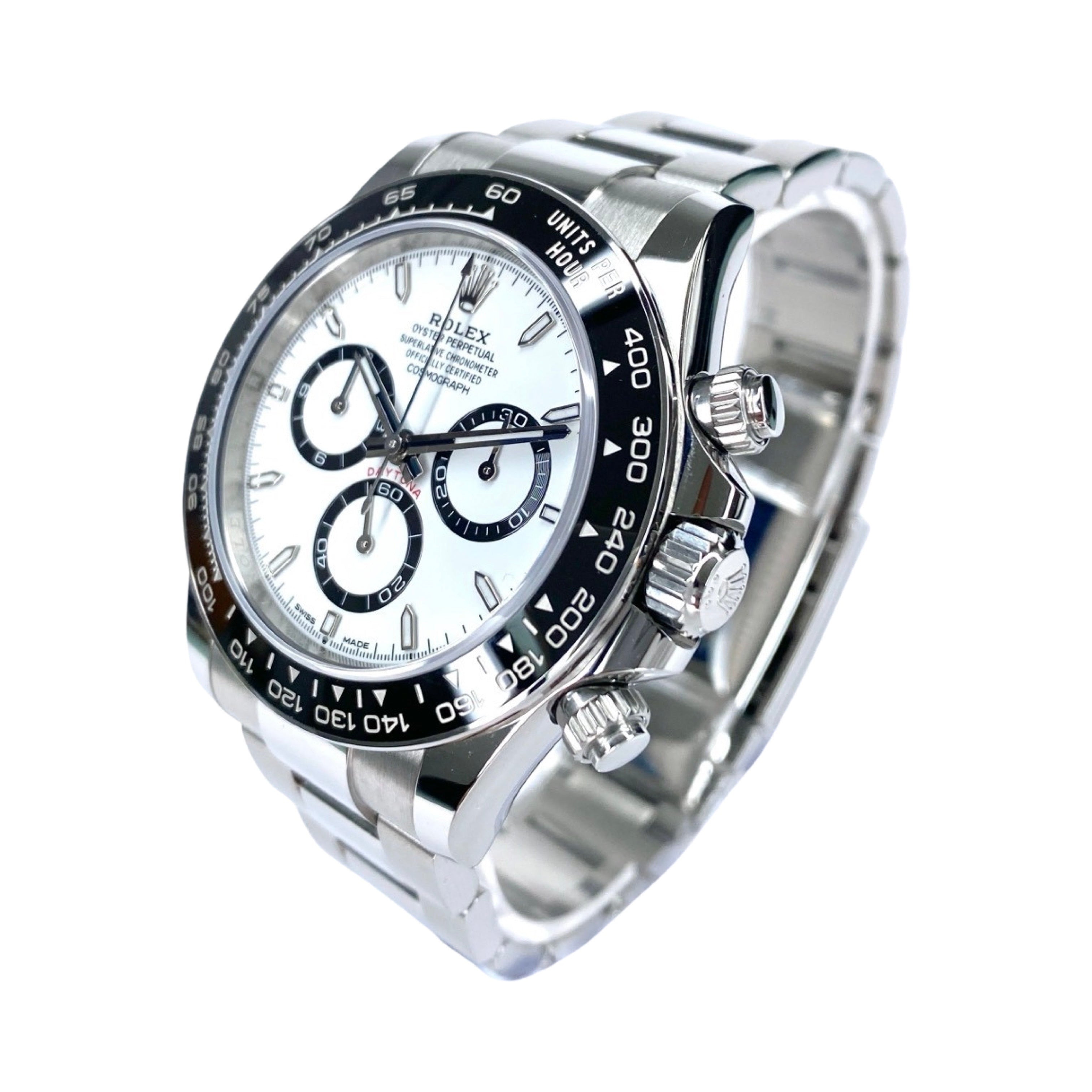 ROLEX DAYTONA 126500LN WEIß PANDA 09/2024 NEU FULLSET