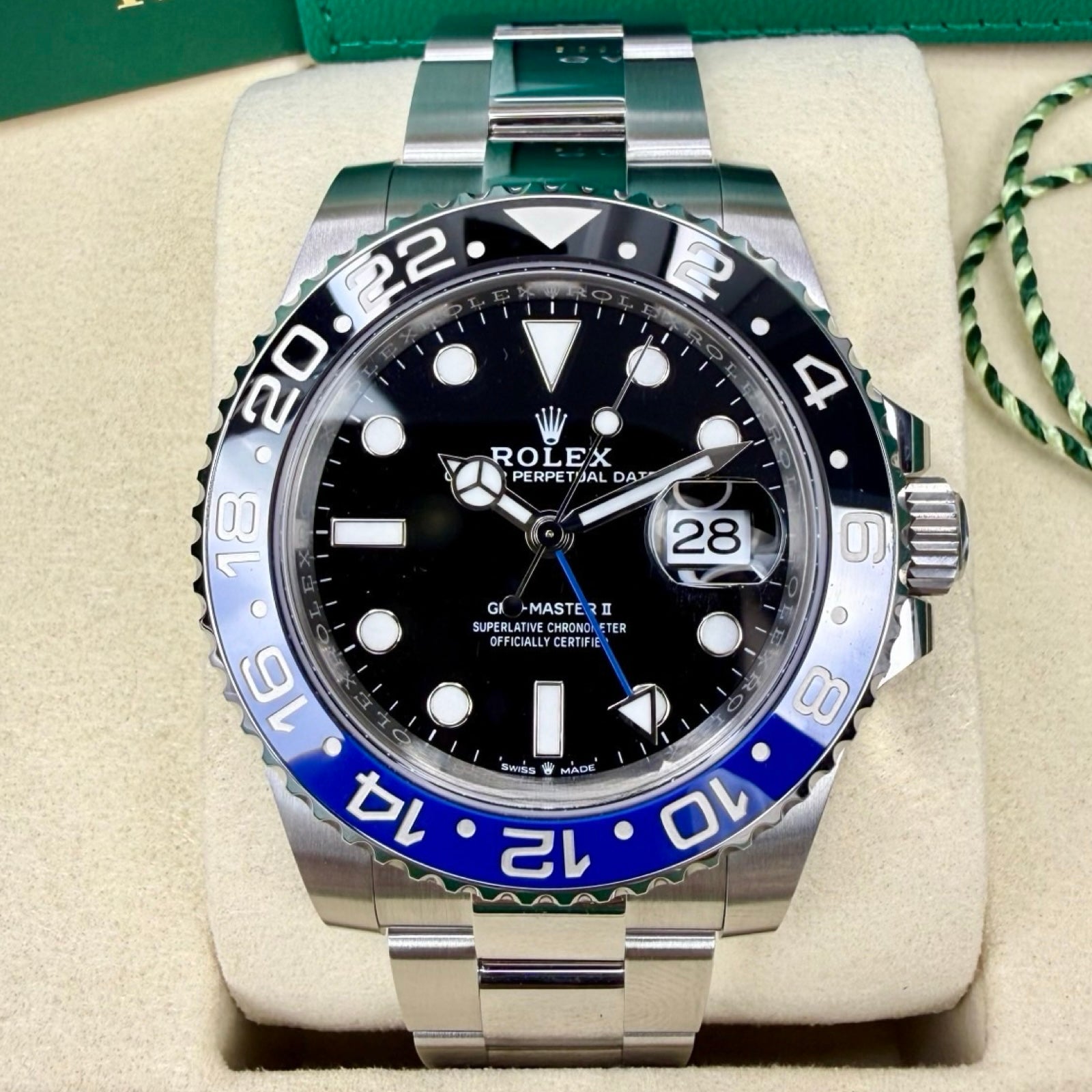 ROLEX GMT-MASTER II 126710BLNR BATMAN 12/2025 NEW FULLSET