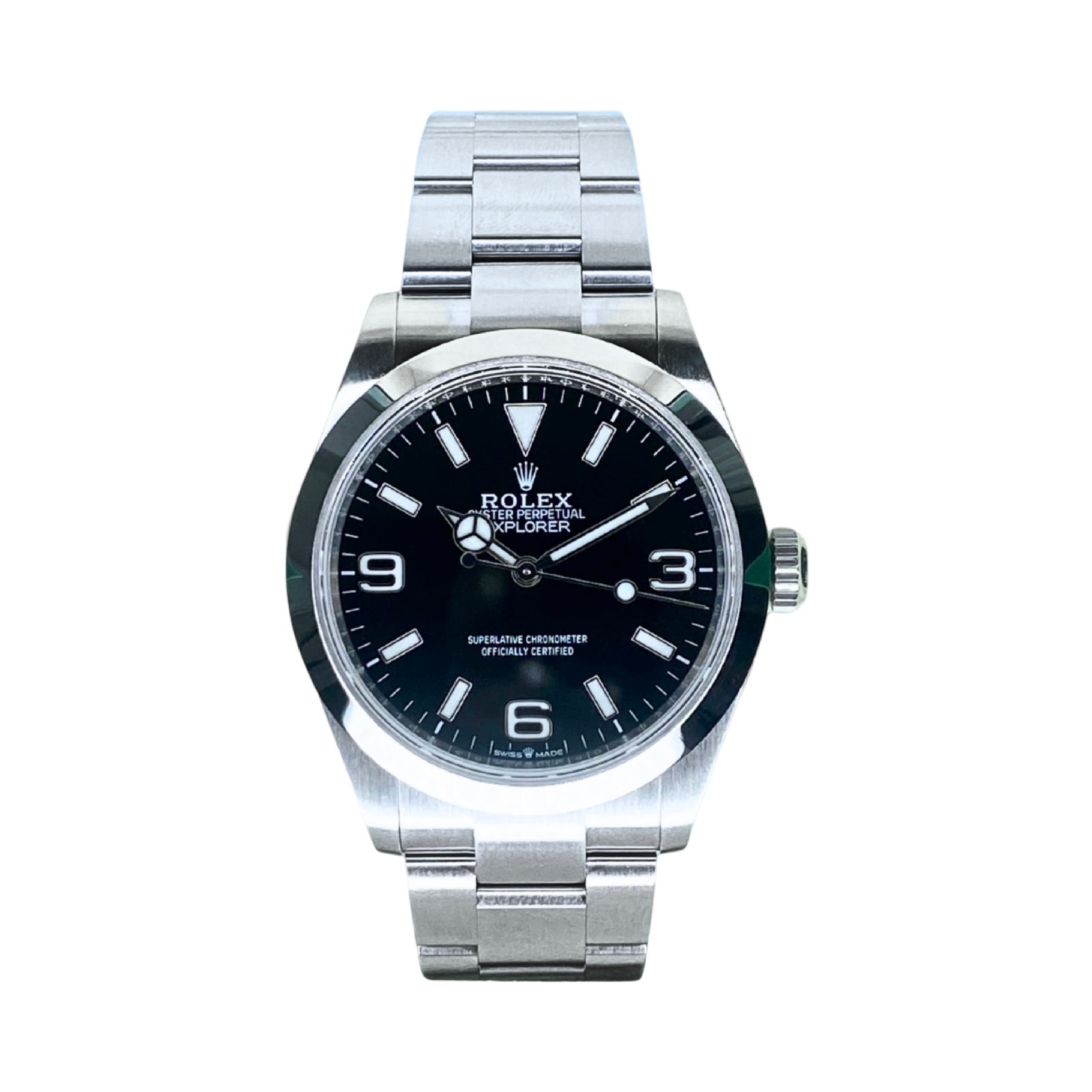 ROLEX SUBMARINER NO DATE 124060 2024 NEW FULLSET STICKERS