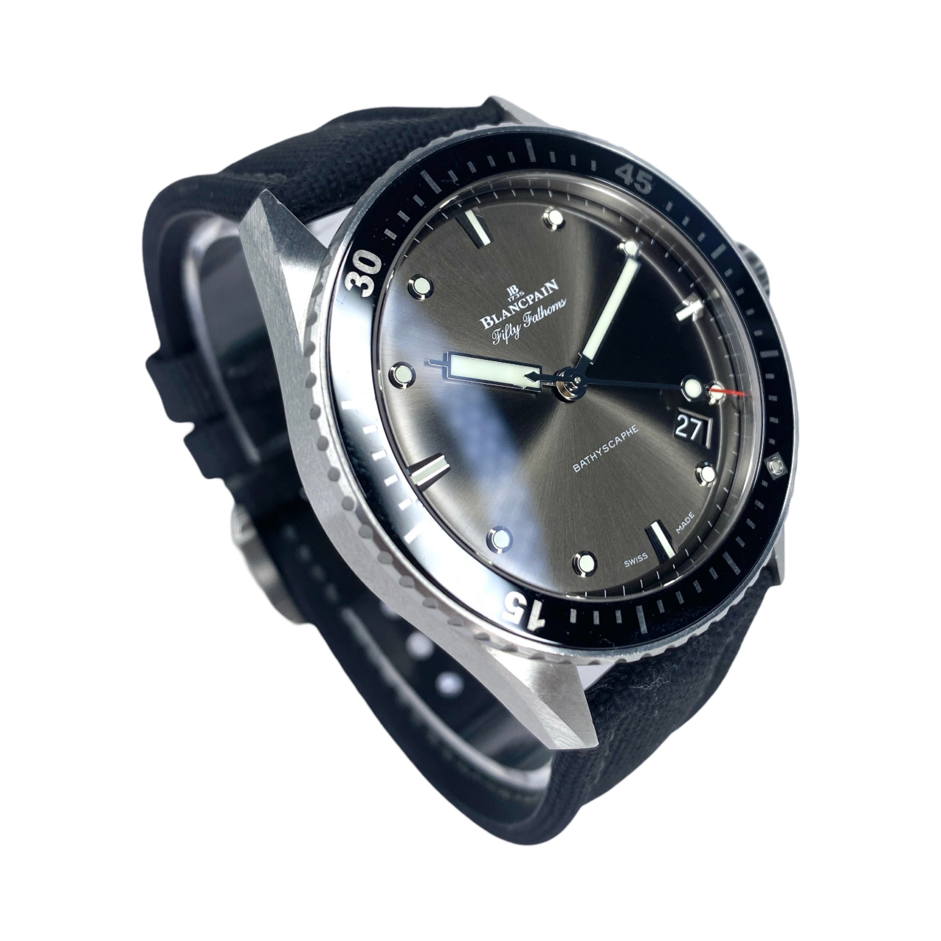 BLANCPAIN FIFTY FATHOMS BATHYSCAPHE 5000-1110-NABA 09/2022 FULLSET