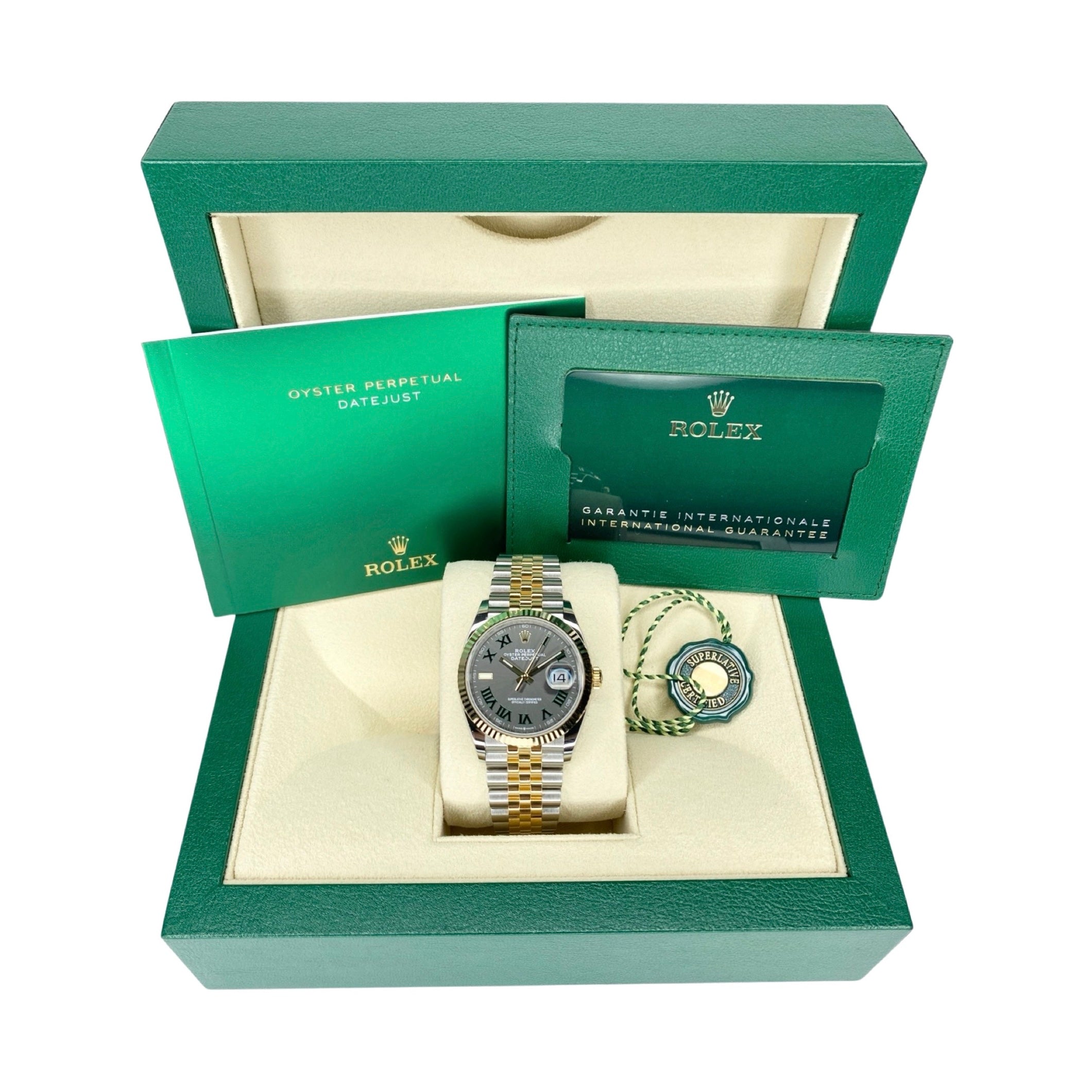 ROLEX DATEJUST 36 126233 2024 WIMBLEDON FULLSET