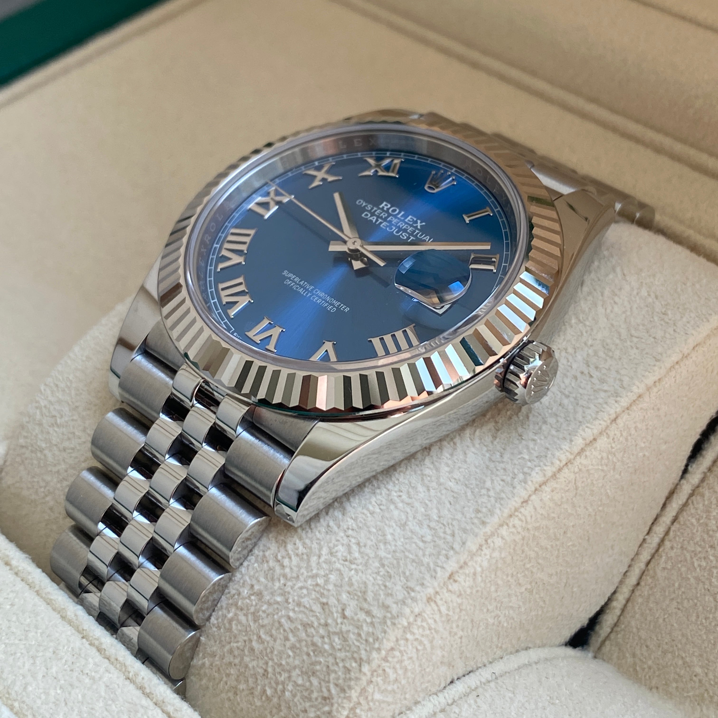 ROLEX DATEJUST 41 126334 2023 AZZURO FULLSET