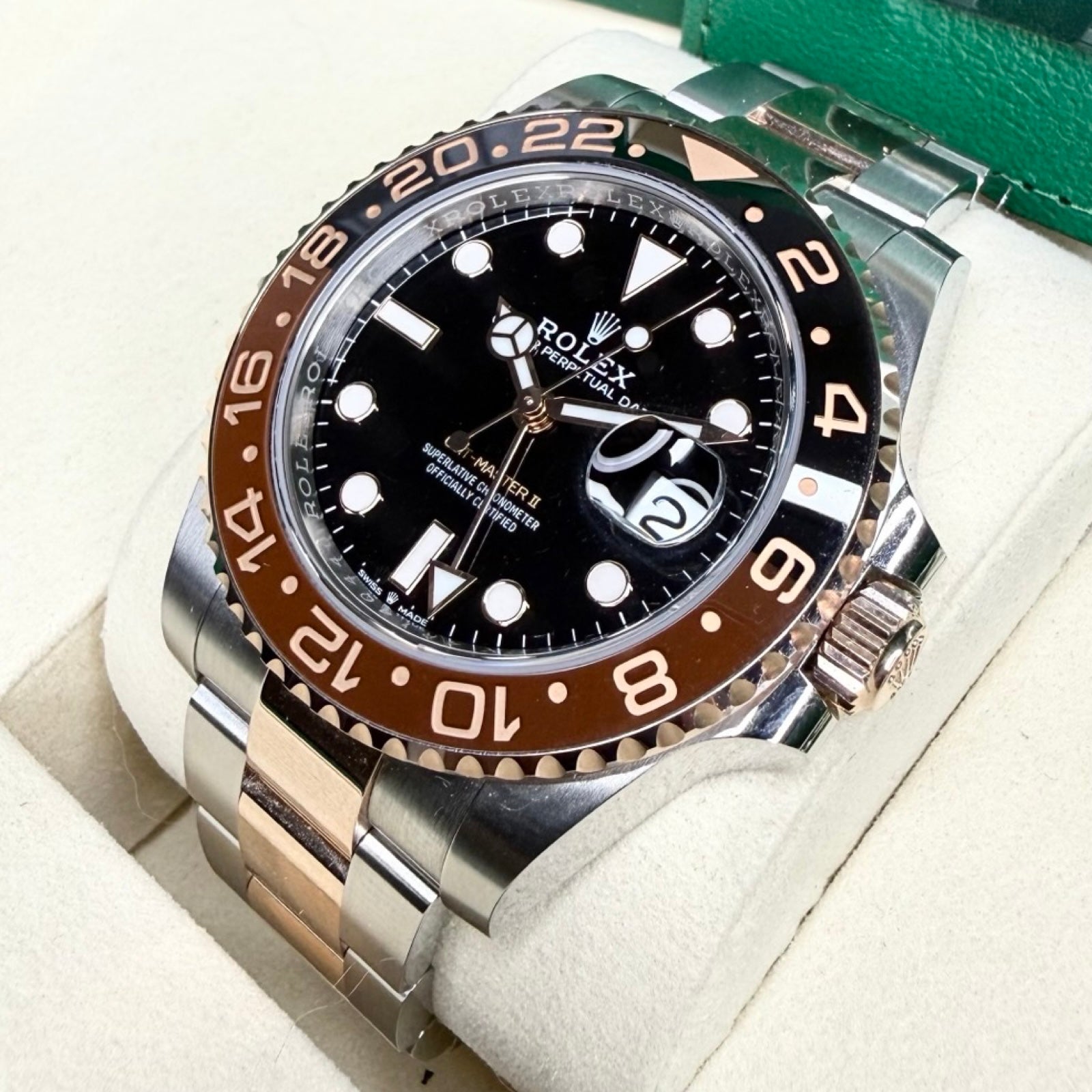 ROLEX GMT-MASTER II EVEROSE-GOLD 126715CHNR 2022 NEW FULLSET 