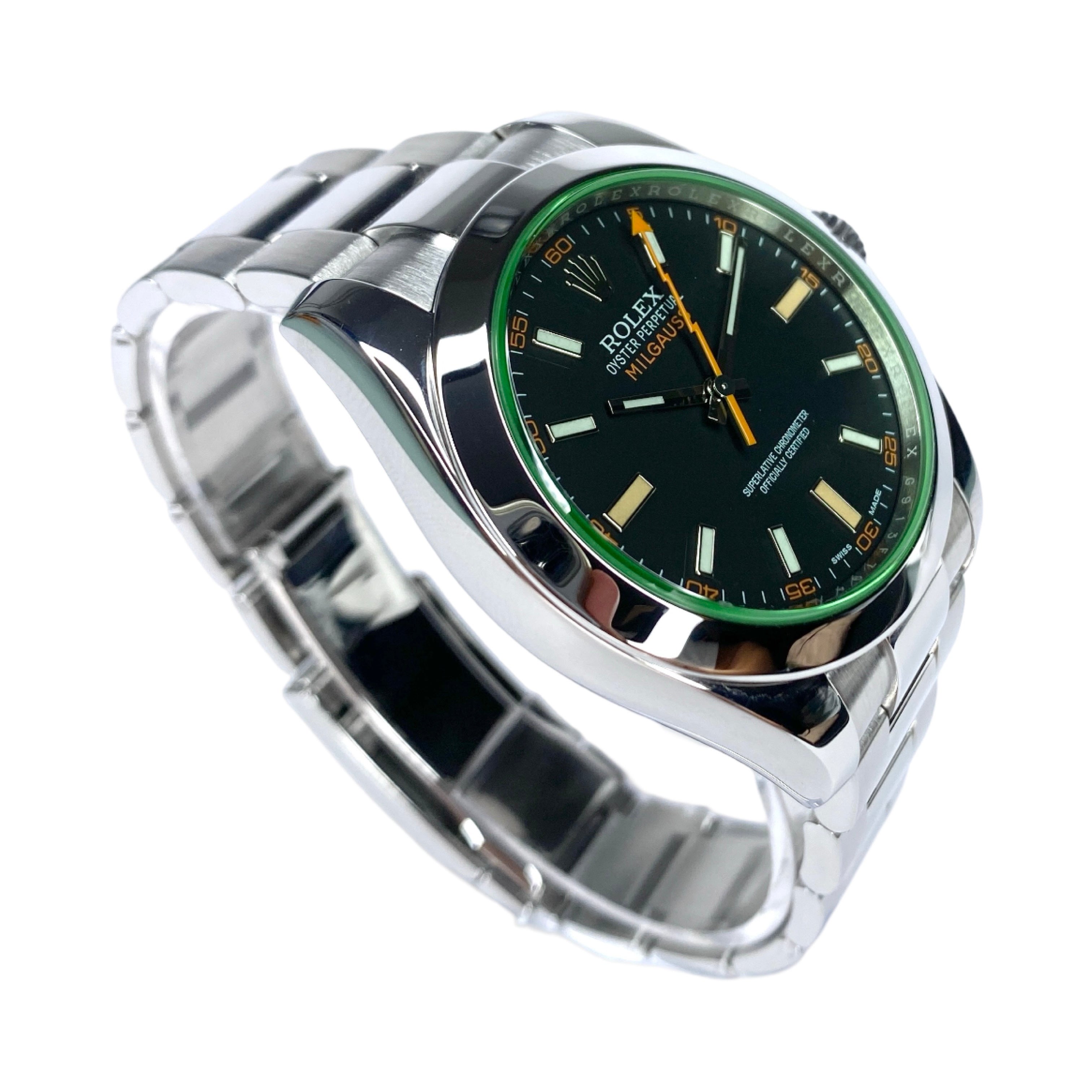 ROLEX MILGAUSS Z-BLUE 116400GV 2017 LC100 FULLSET 