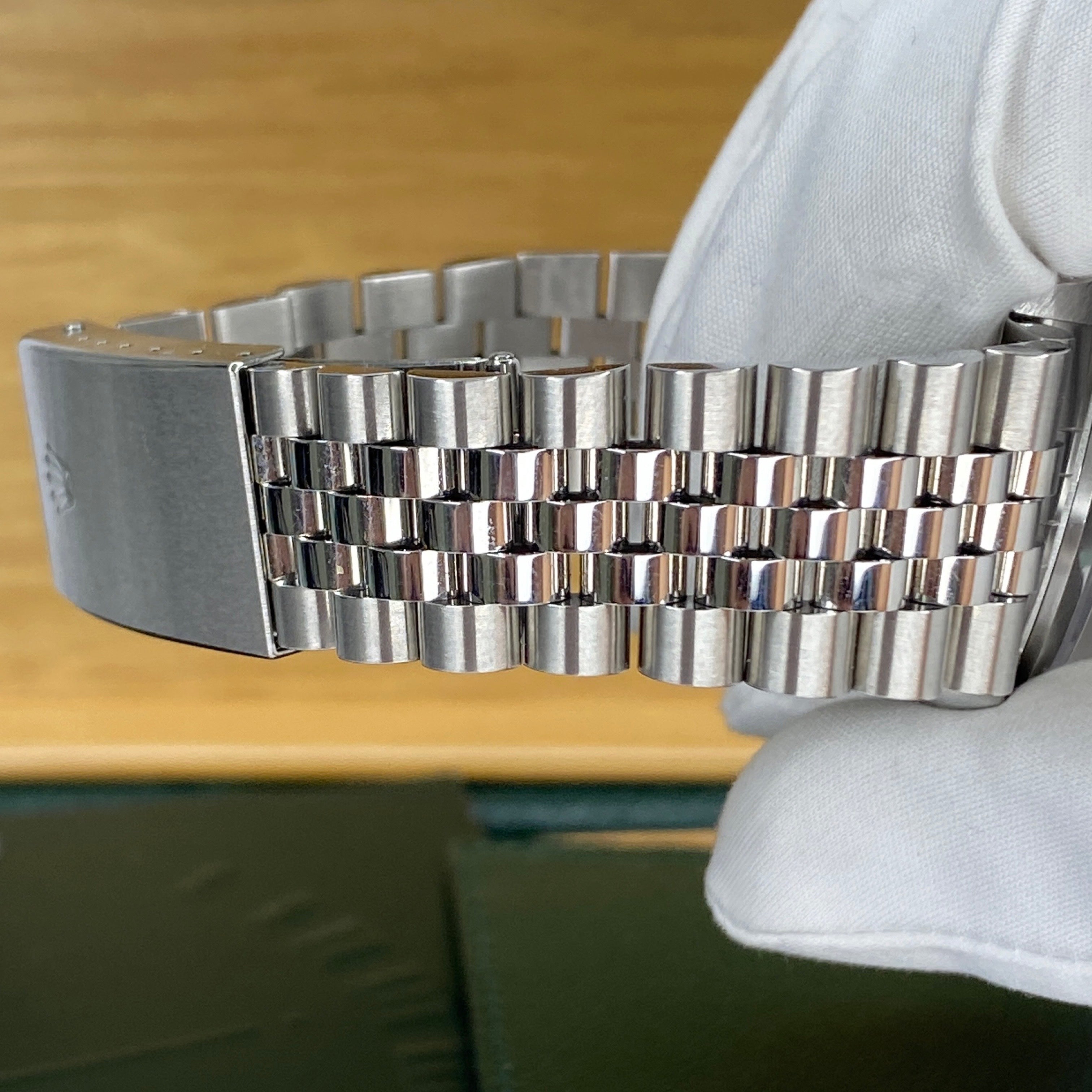 ROLEX DATEJUST 36 16200 BLAU 2004 LC100 FULLSET BUCHERER SERVICE