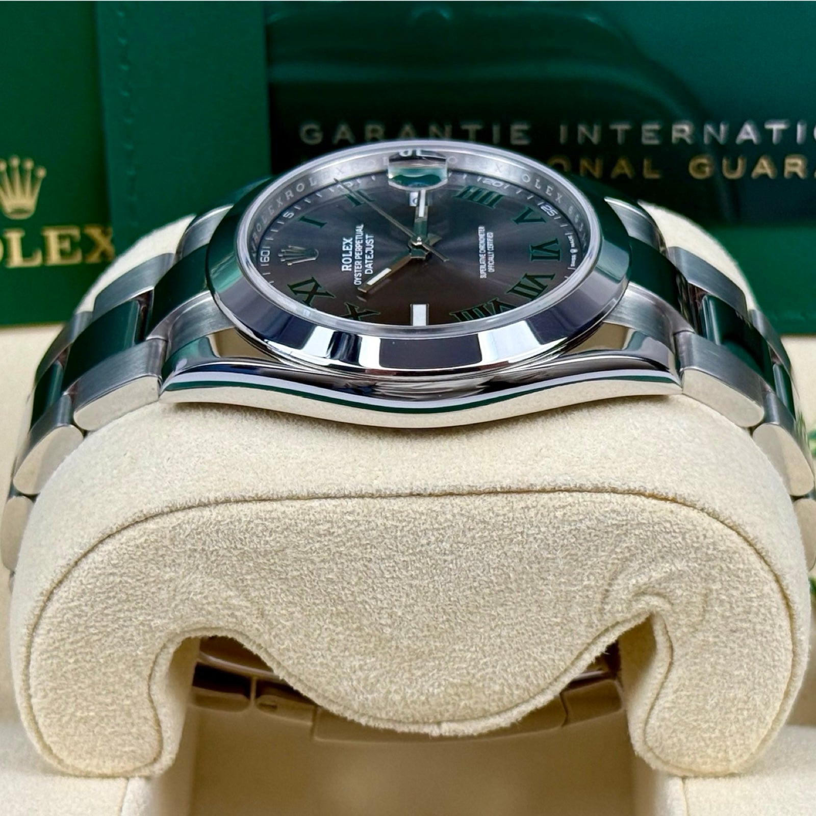 ROLEX DATEJUST 41 126300 OYSTER WIMBLEDON 12/2022 FULLSET TOP ZUSTAND