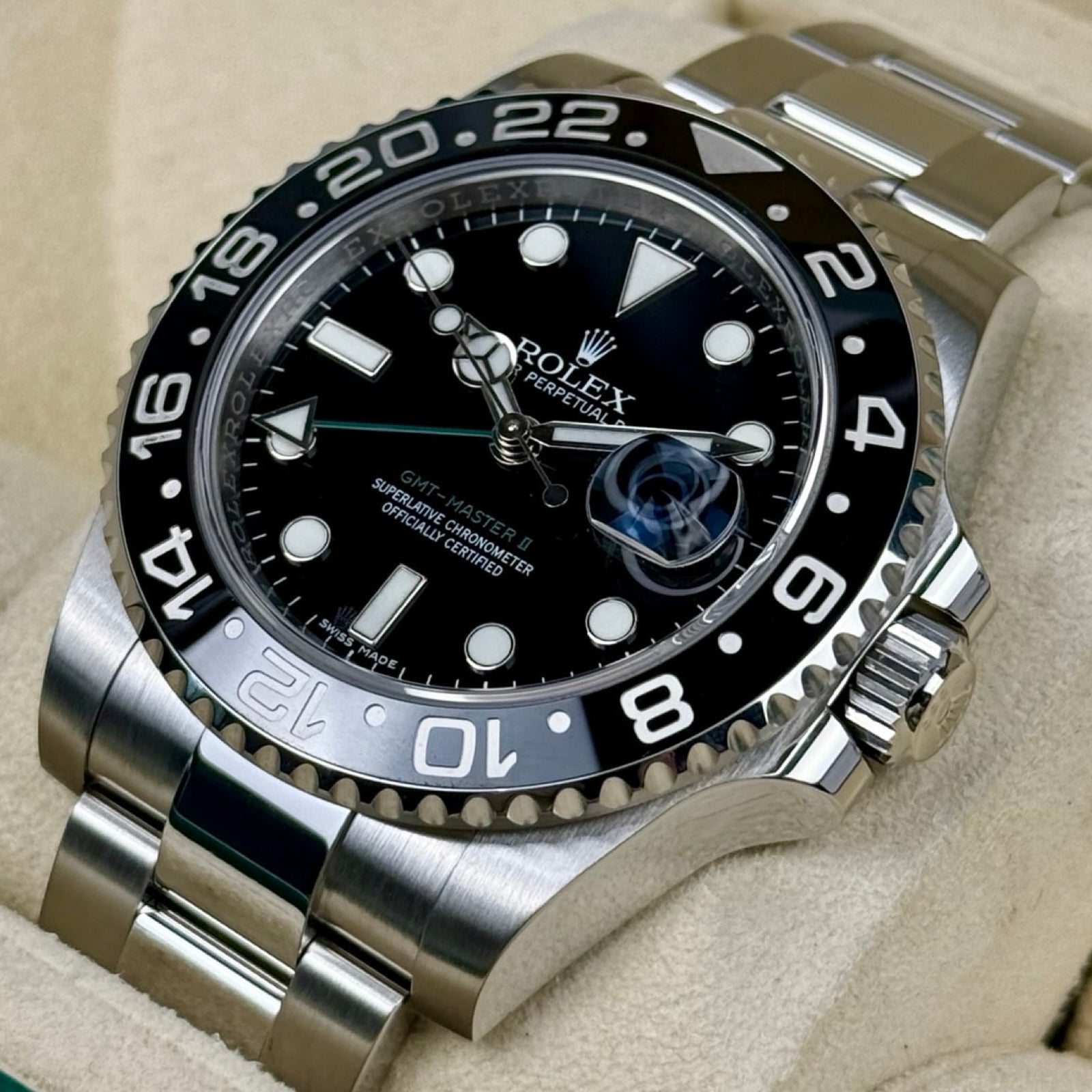 ROLEX GMT-MASTER II 116710LN 11/2016 LC100 TOP ZUSTAND FULLSET