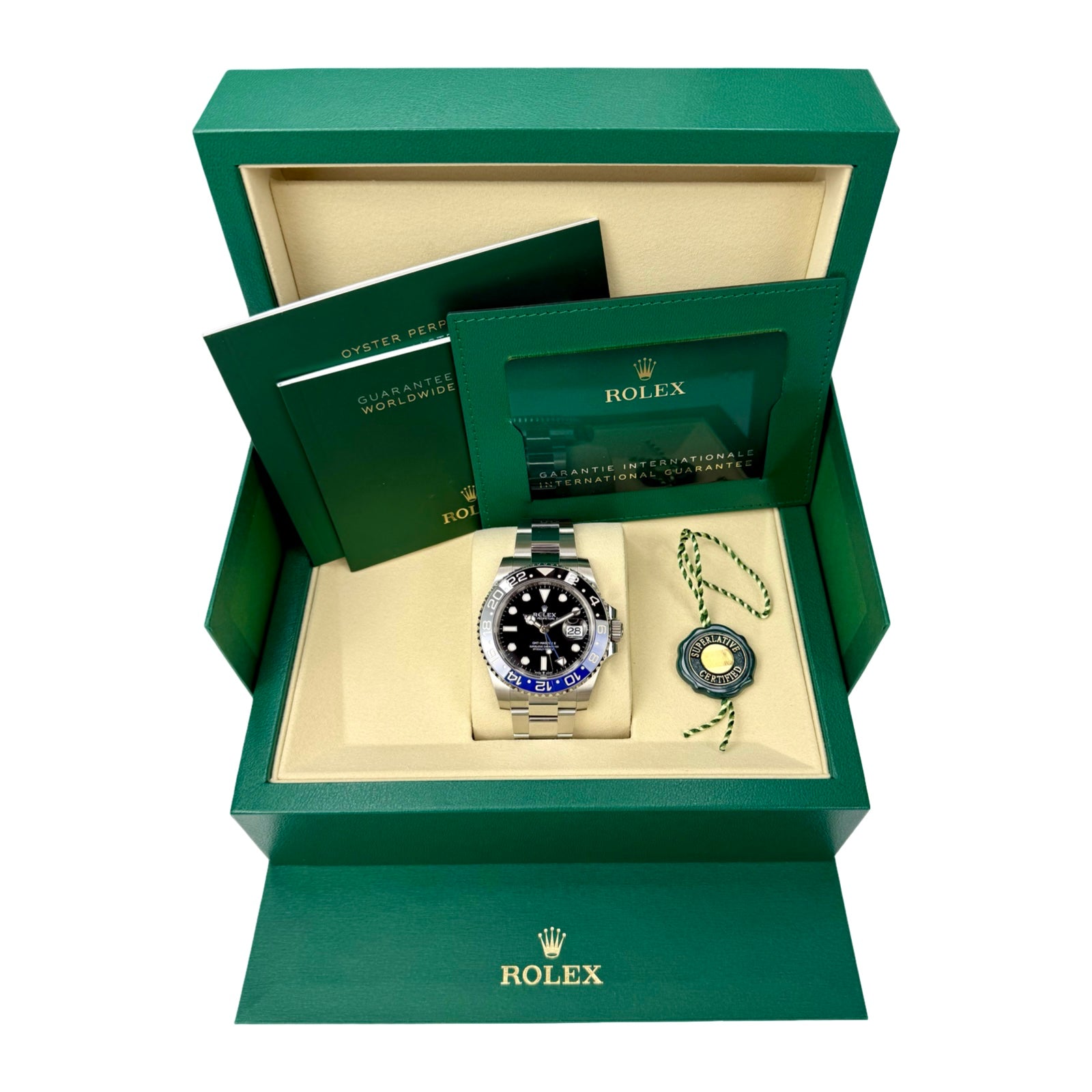 ROLEX GMT-MASTER II 126710BLNR BATMAN 12/2025 NEU FULLSET