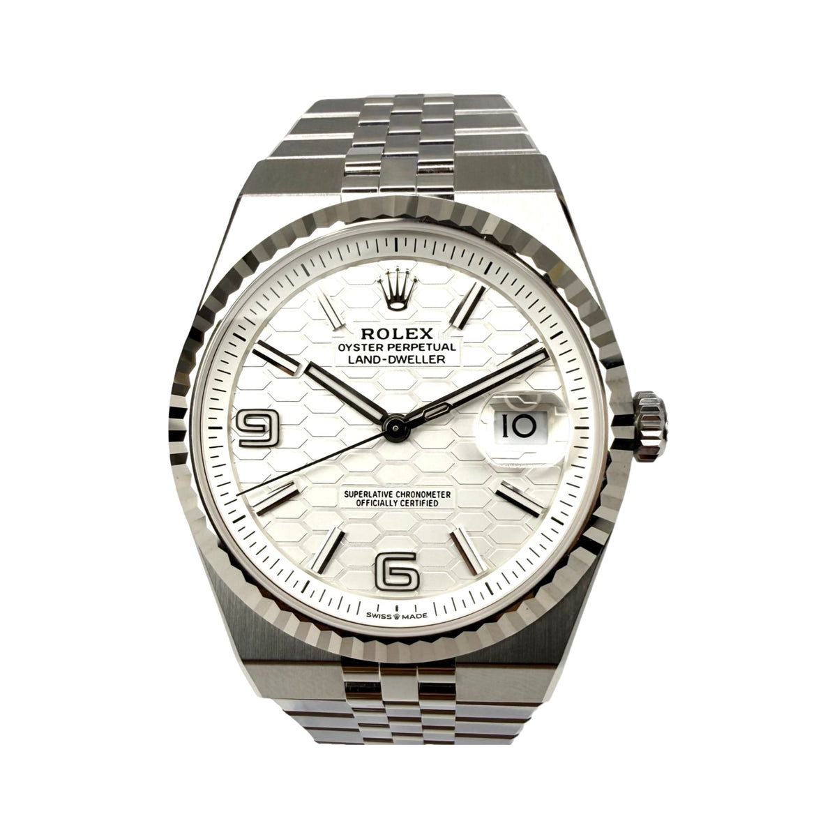 Rolex Land-Dweller 40 Ref. 127334 Weiß – Neu, Fullset 03/2026 | Finer