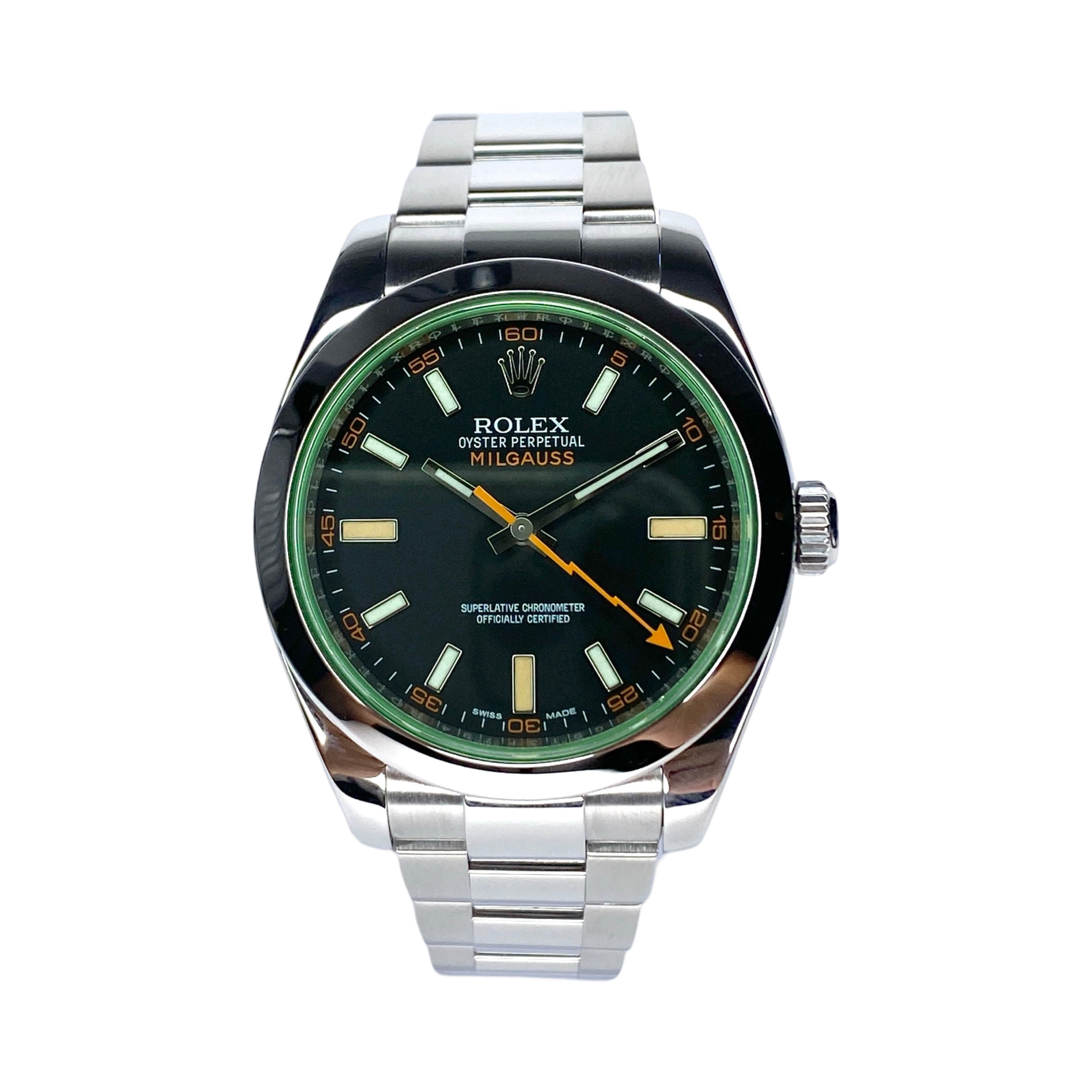 ROLEX MILGAUSS Z-BLUE 116400GV 2017 LC100 FULLSET 