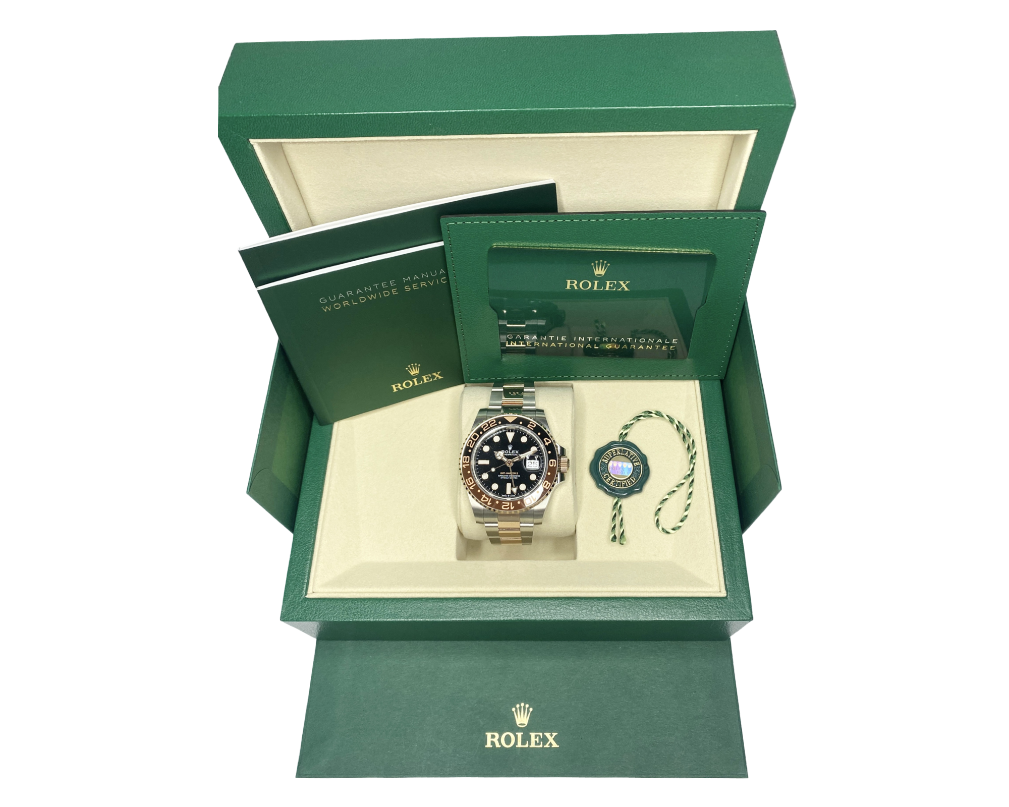 ROLEX GMT-MASTER II "ROOTBEER" 126711CHNR 06/2025 LC100 FULLSET