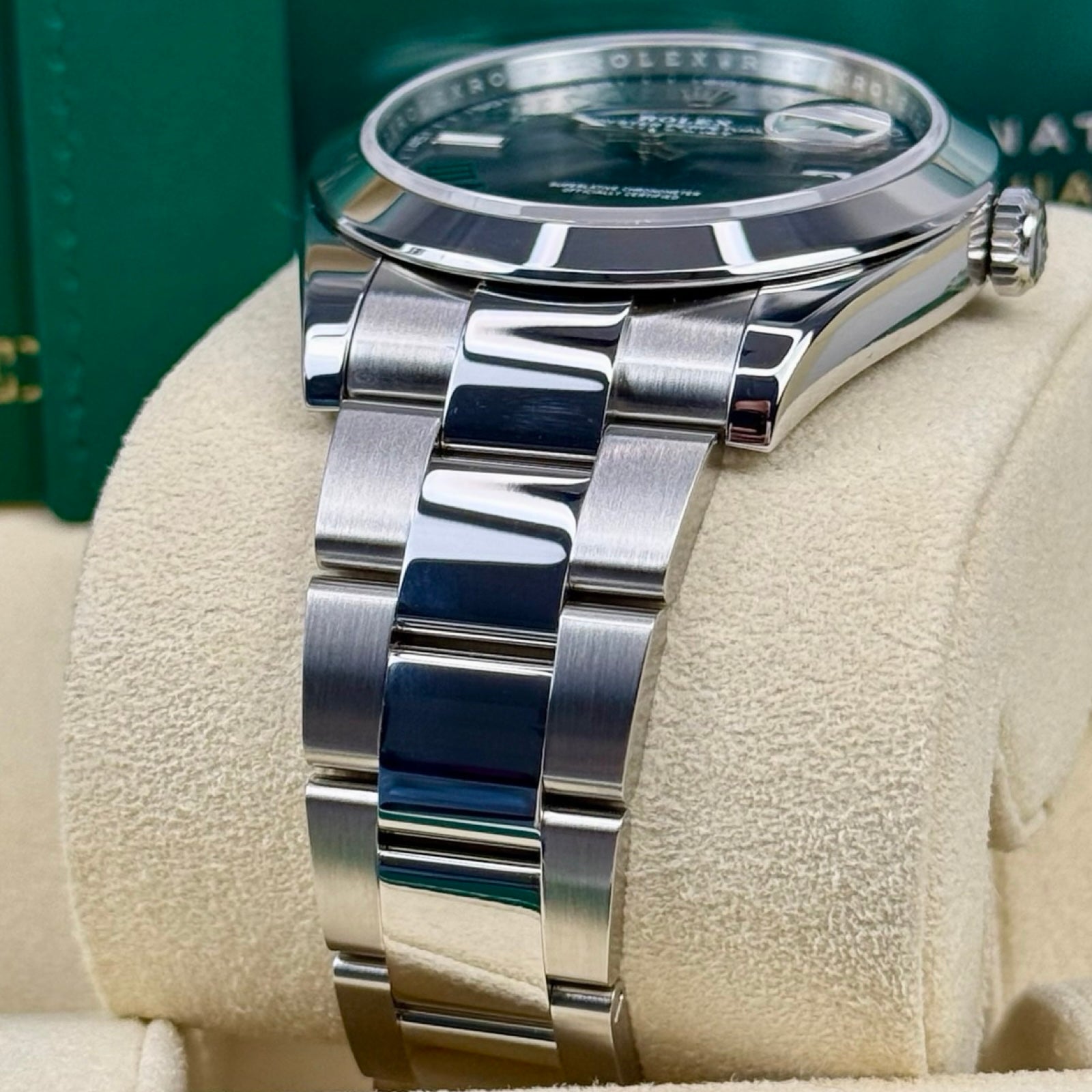 ROLEX DATEJUST 41 126300 OYSTER WIMBLEDON 12/2022 FULLSET TOP ZUSTAND