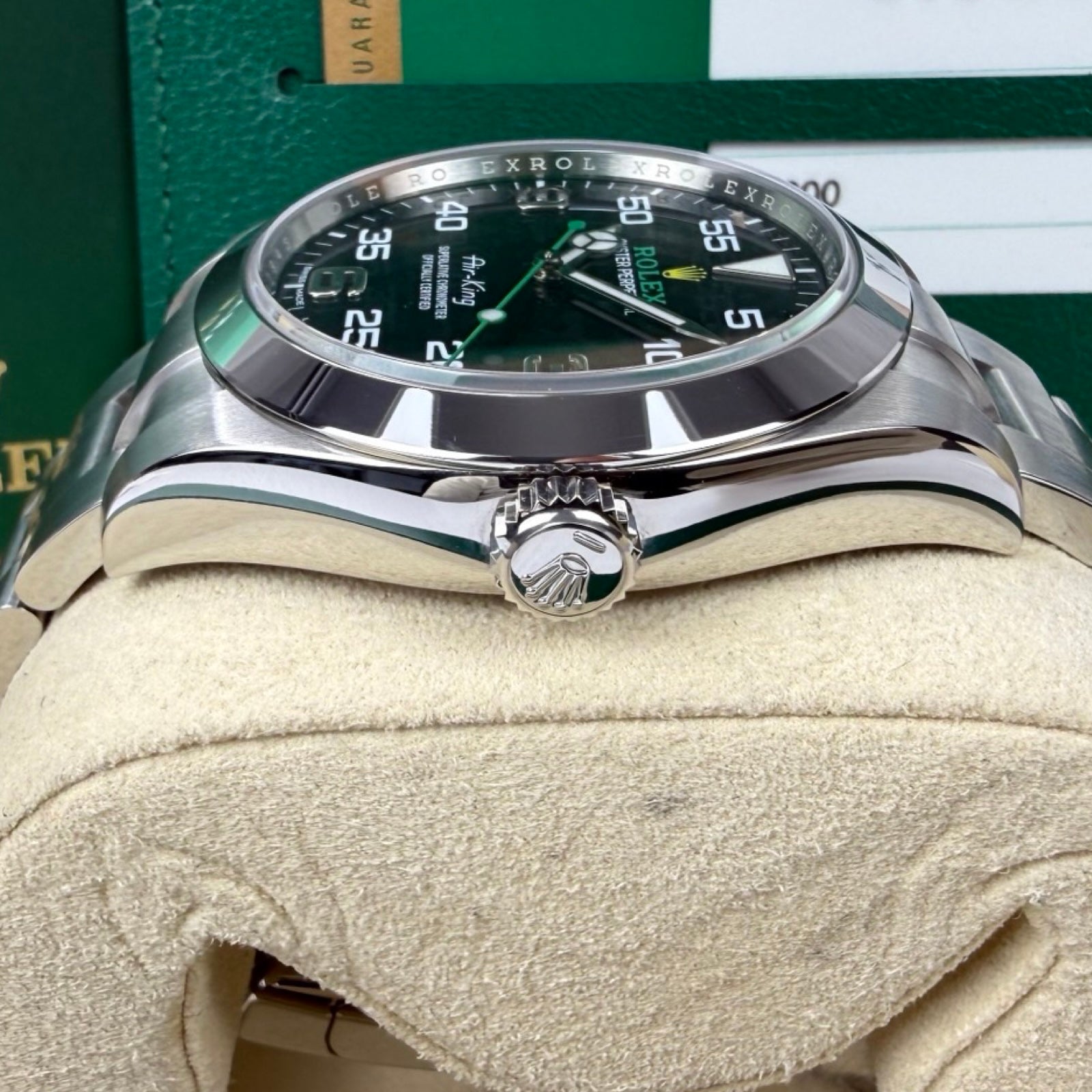 ROLEX AIR-KING 116900 12/2017 WIE NEU FULLSET