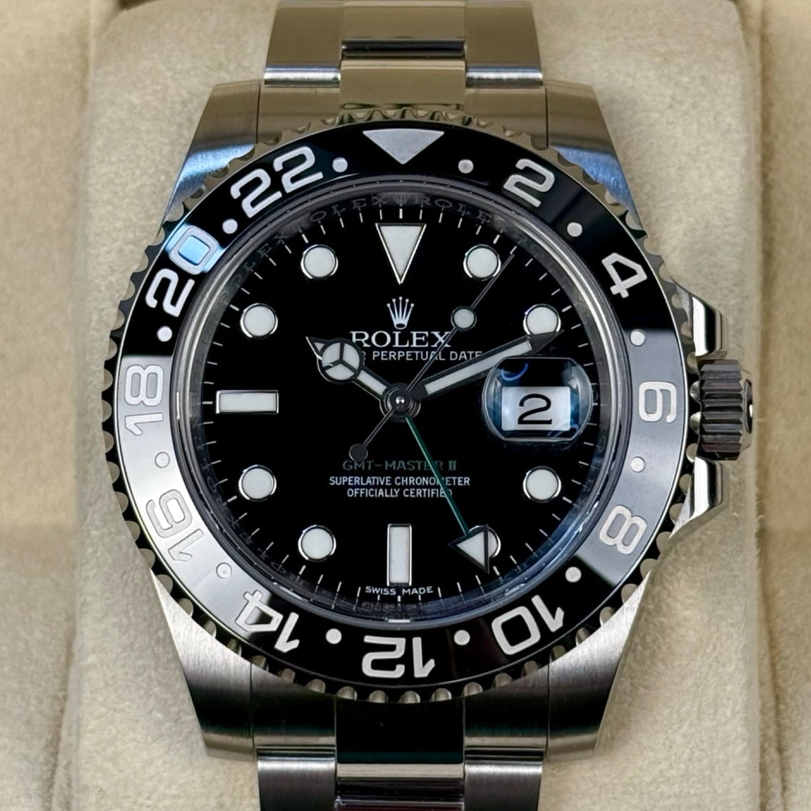 ROLEX GMT-MASTER II 116710LN 11/2016 LC100 TOP ZUSTAND FULLSET