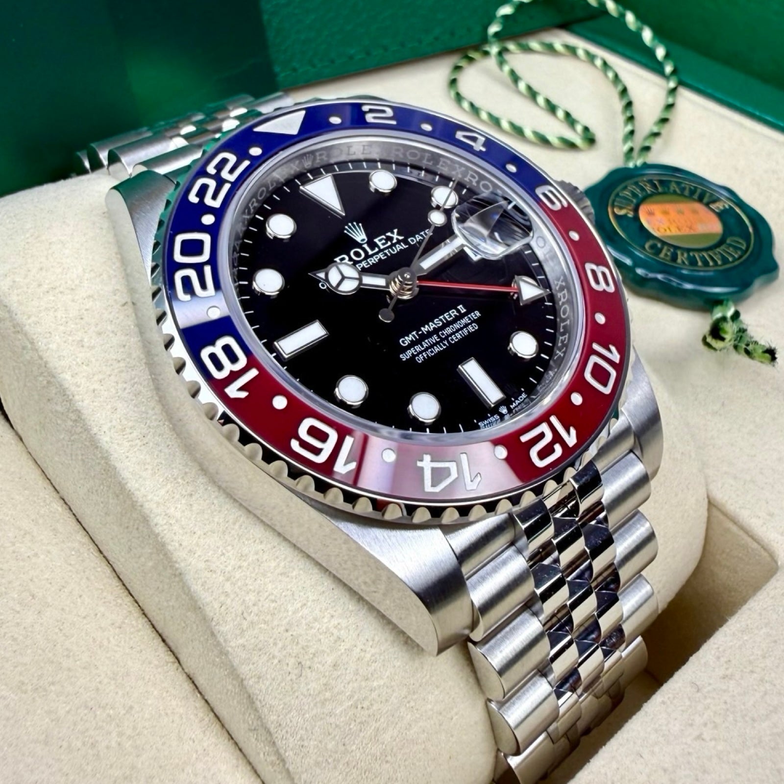 ROLEX GMT-MASTER II PEPSI 126710BLRO JUBILEE 2024 NEW FULLSET 