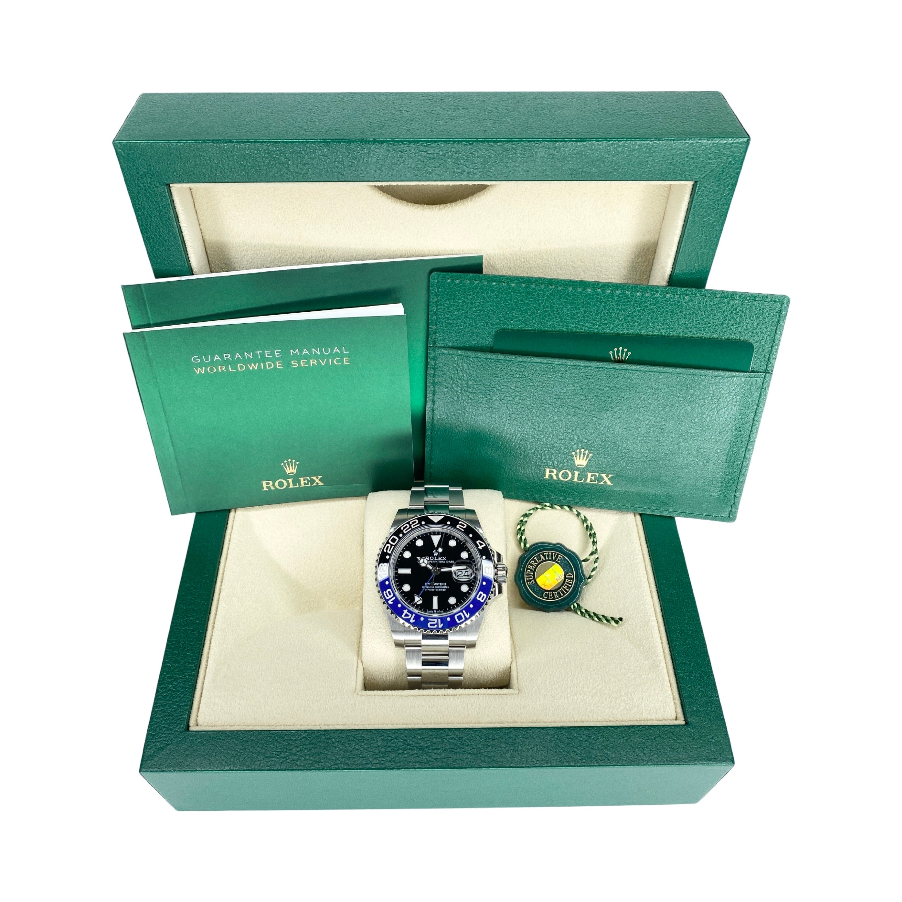 ROLEX GMT-MASTER II 126710BLNR BATMAN 2024 NEU FULLSET