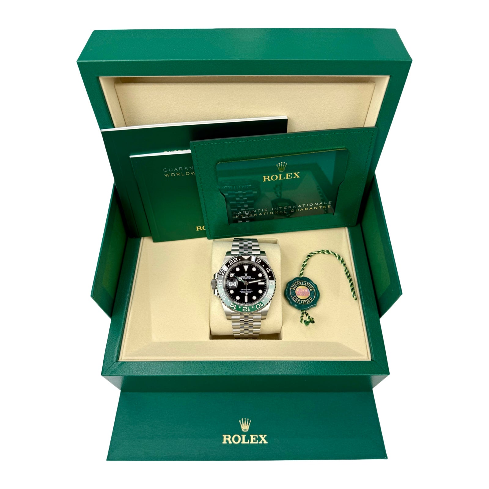 ROLEX GMT-MASTER II SPRITE 126720VTNR JUBILEE 10/2025 LC100 NEU FULLSET