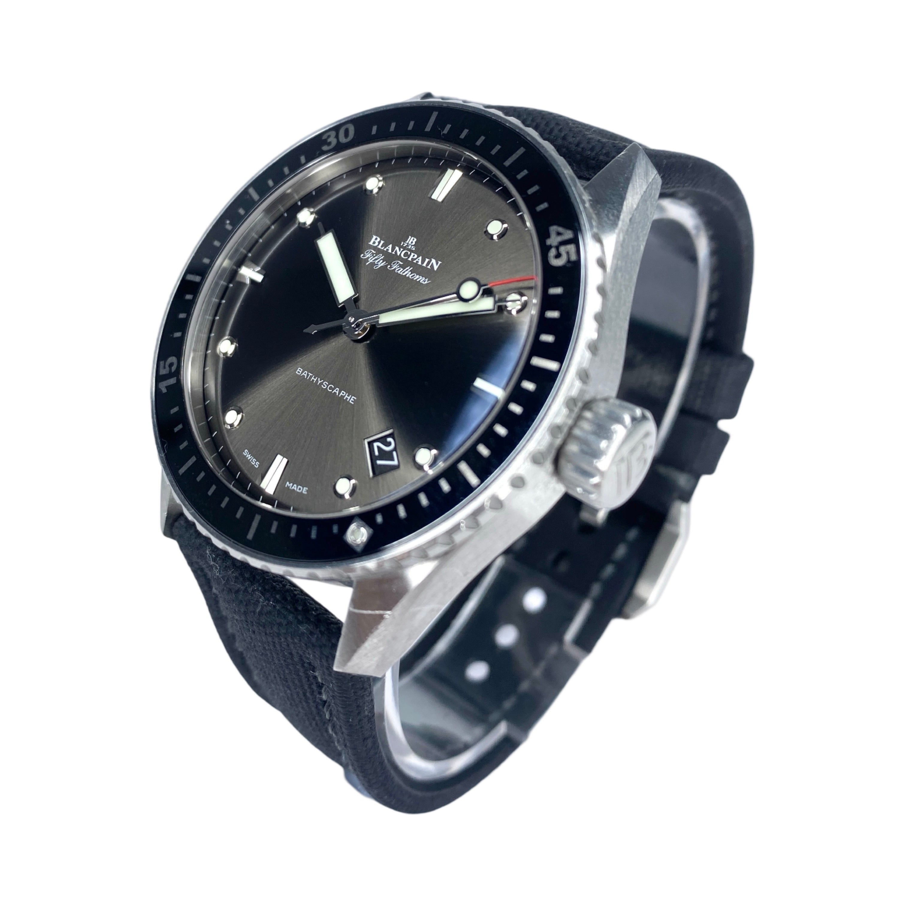 BLANCPAIN FIFTY FATHOMS BATHYSCAPHE 5000-1110-NABA 09/2022 FULLSET