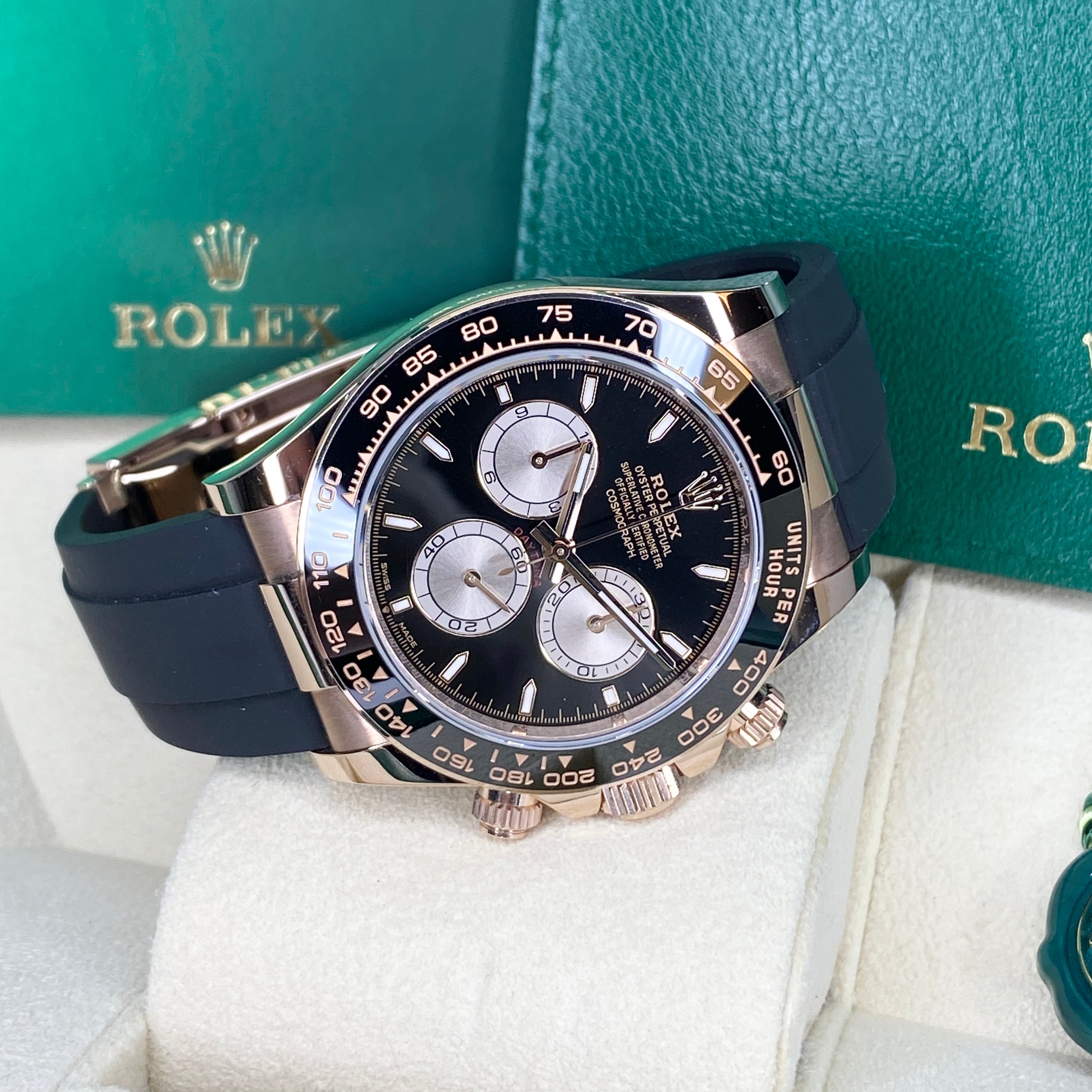 ROLEX DAYTONA OYSTERFLEX ROSÉGOLD 126515LN 08/2024 NEU FULLSET