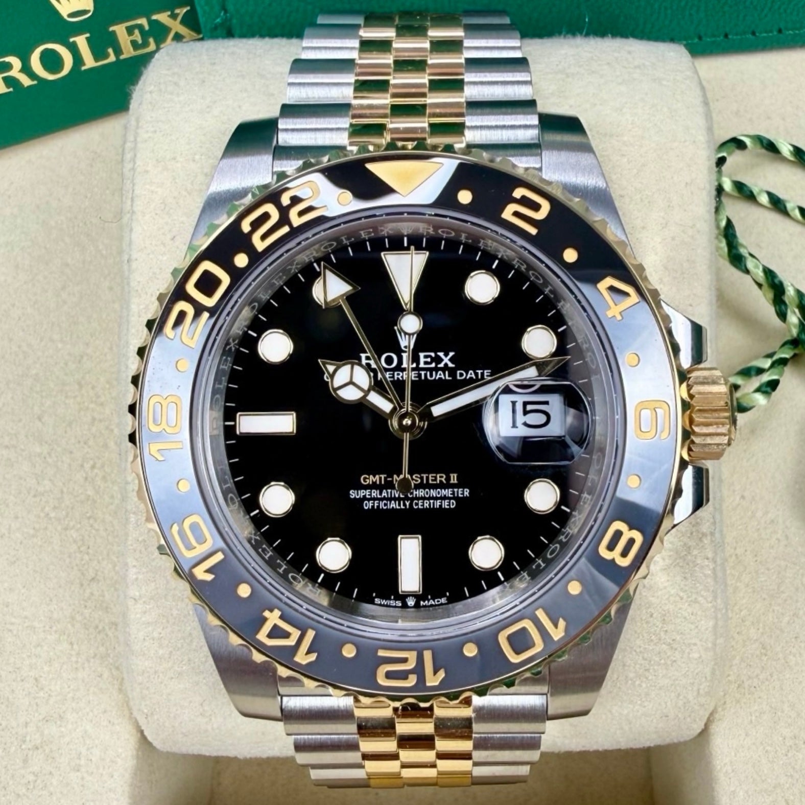 ROLEX GMT-MASTER II 126713GRNR ZOMBIE 02/2026 LC100 NEU FULLSET