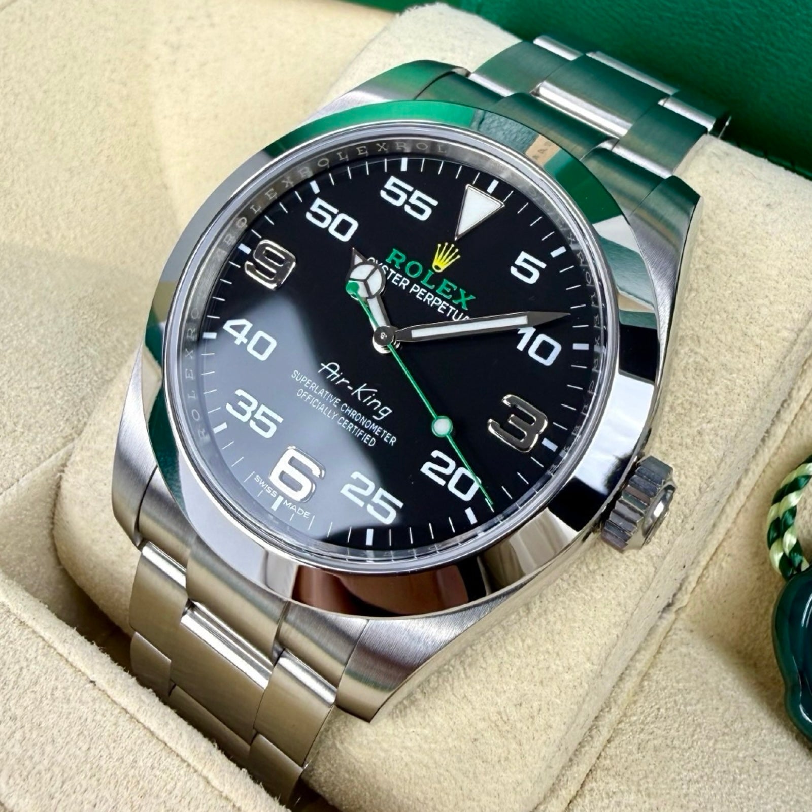 ROLEX AIR-KING 116900 12/2017 WIE NEU FULLSET