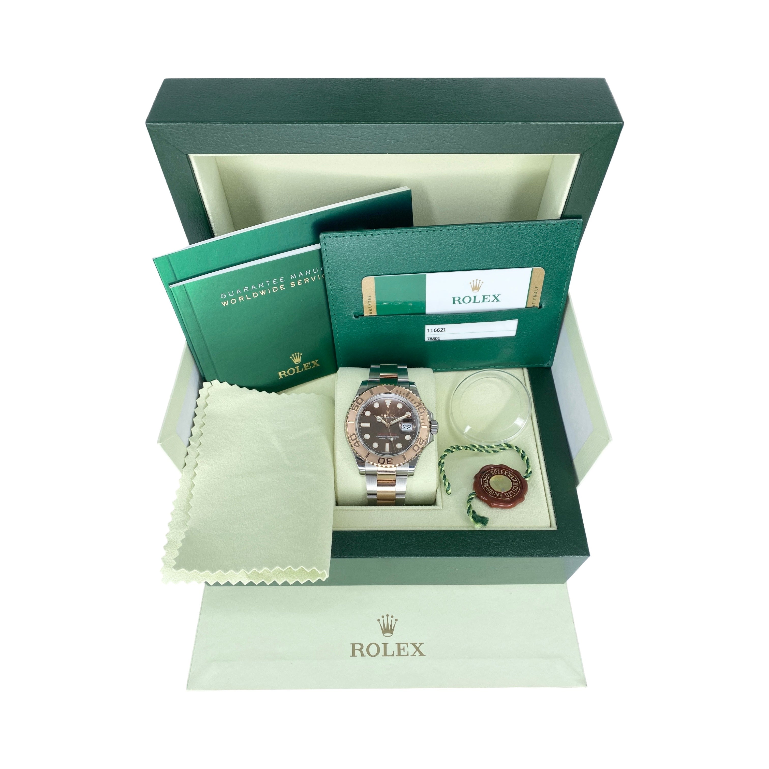 ROLEX YACHT-MASTER 40 116621 09/2016 CHOCOLATE DIAL FULLSET