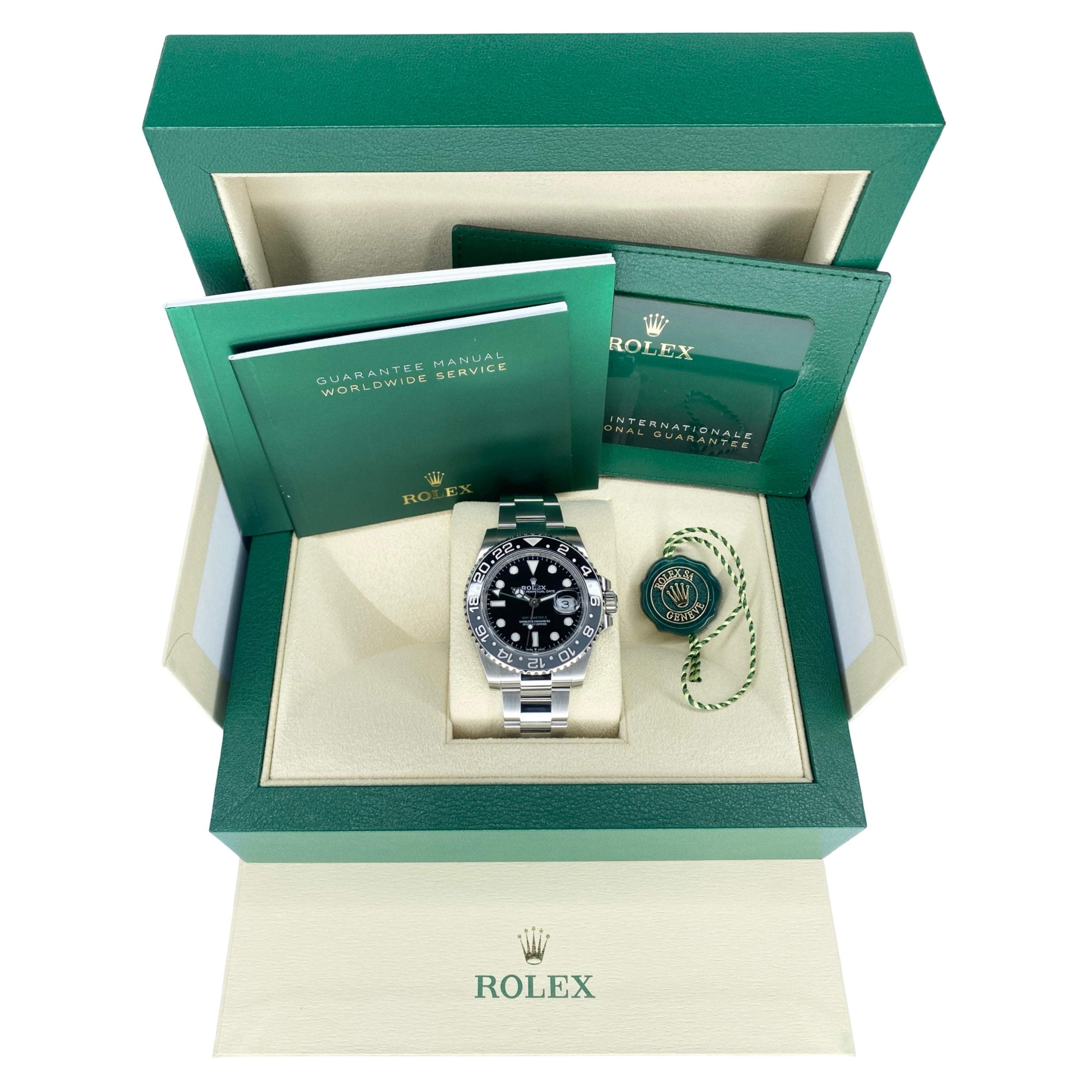 ROLEX GMT-MASTER II 126710GRNR OYSTER "BRUCE WAYNE" 05/2024 NEU FULLSET