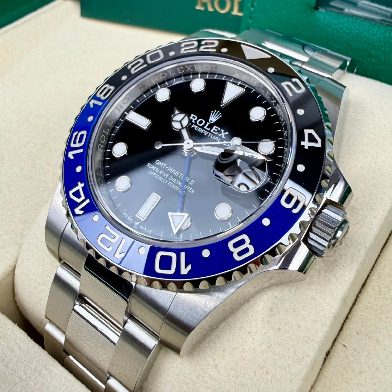 ROLEX GMT-MASTER II 126710BLNR BATMAN 12/2025 NEU FULLSET